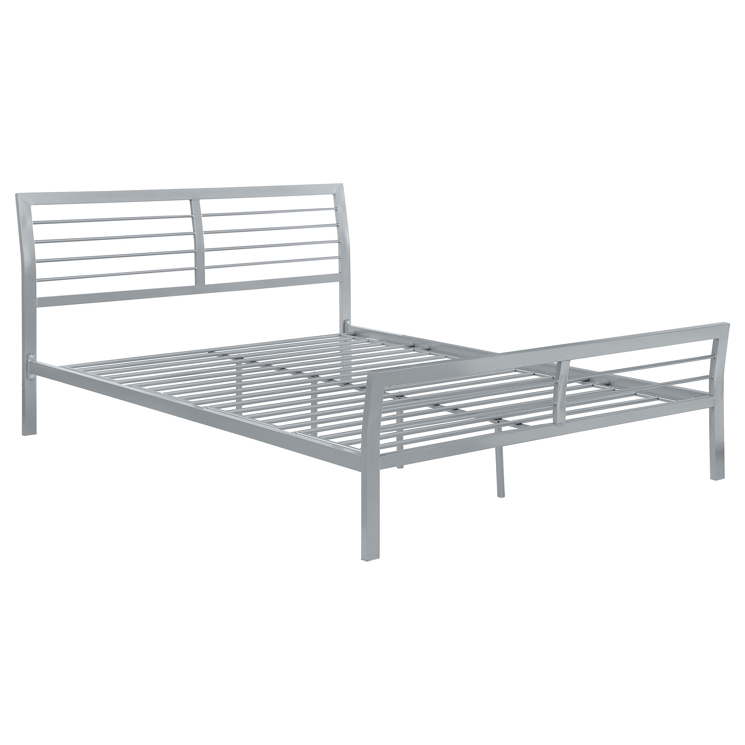 Cooper Queen Metal Bed Silver - Image 2