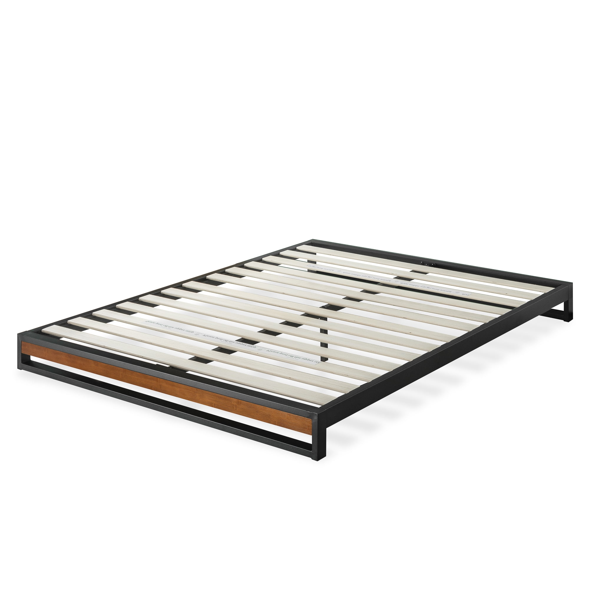 Zinus Good Design Winner Suzanne 6" Bamboo and Metal Platform Bed - Chestnut Brown, Queen - Image 8