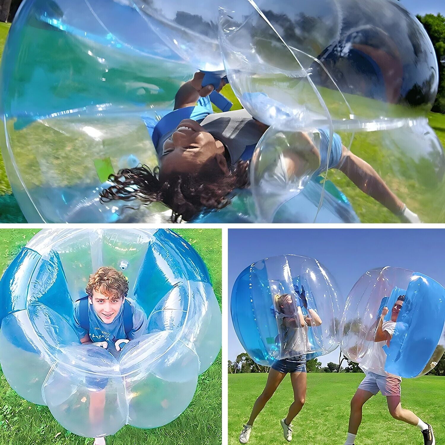 Adult Bumper Balls (4ft/1.2m) Giant Inflatable Bubble Sumo Balls House Summer Outdoor Toys Backyard Games for Kids Yard Human Hamster Ball Active Play - Image 4