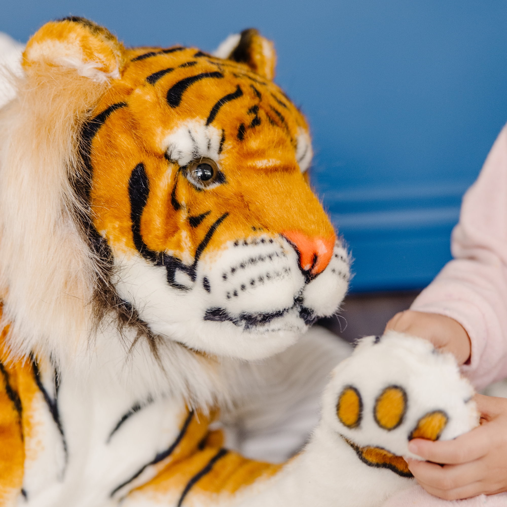 Melissa & Doug Giant Tiger - Lifelike Stuffed Animal, Over 5 Feet Long (Includes Tail) - Image 5