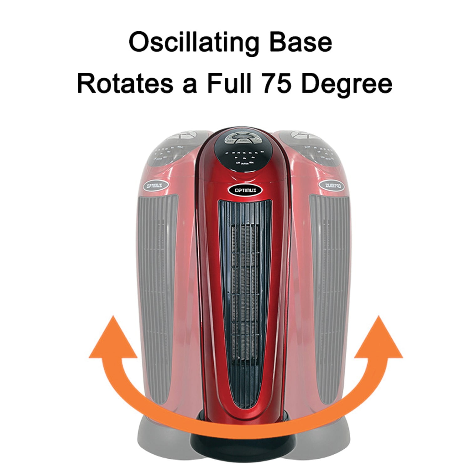 Optimus Portable Electric 22 Inch Oscillating Tower Ceramic Space Heater - Image 6