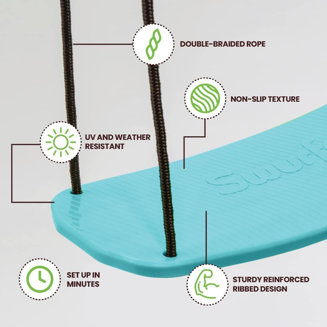 Swurfer Kick Stand Up Outdoor Tree Swing for Kids Holds Up to 200 lbs Ages 6 Years and Up - Image 6