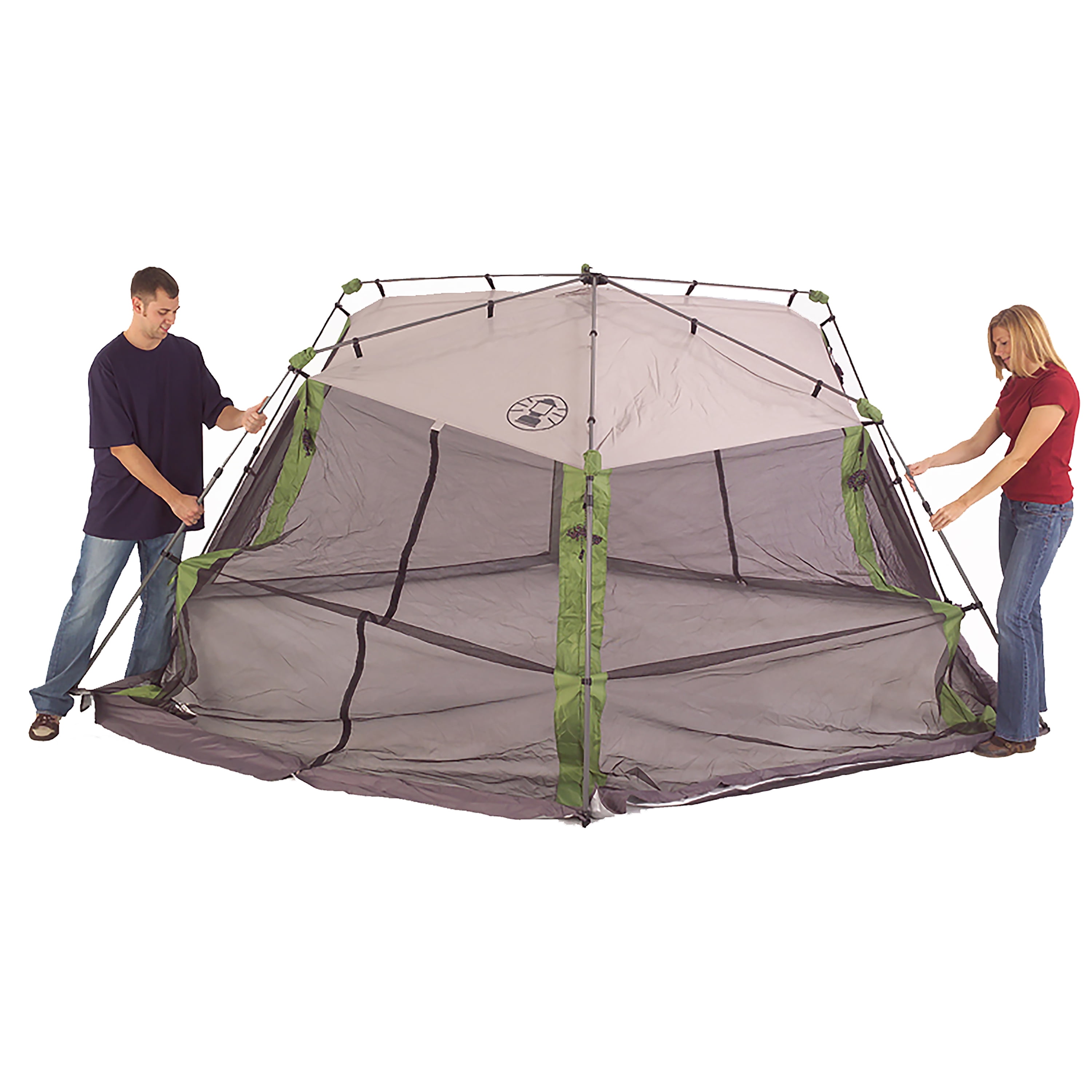 Coleman® Screen House Canopy Sun Shelter Tent with Instant Setup, 1 Room, Green - Image 2