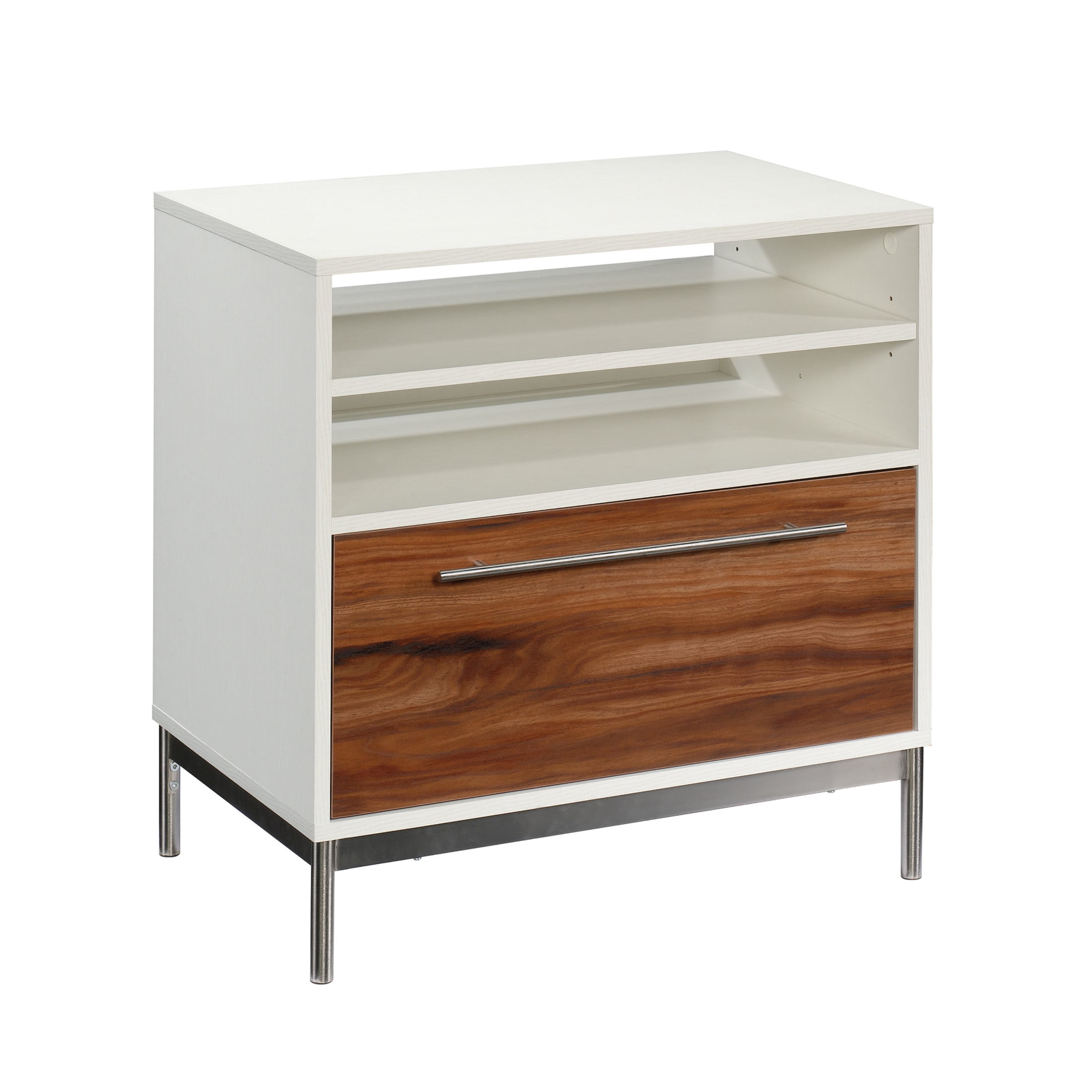 Sauder Vista Key Lateral Office File Cabinet with Open Storage, Blaze Acacia Finish - Image 4