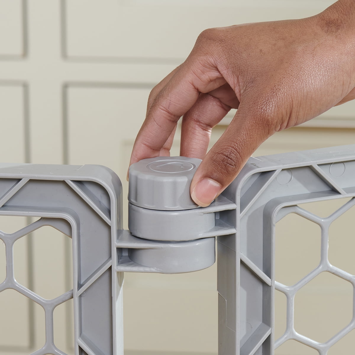 Regalo Gray Superwide Plastic Gate & 2-in-1 Play Yard with Door - Image 2