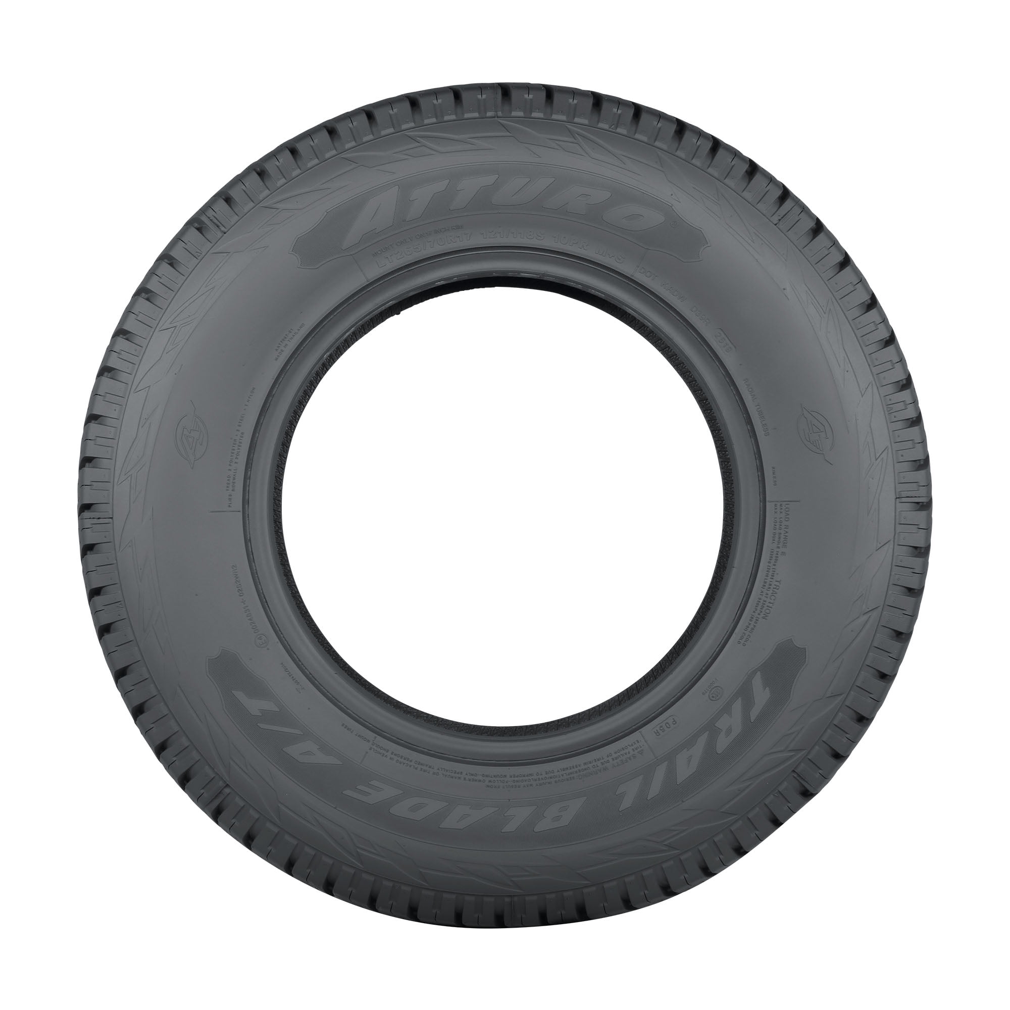 Atturo Trail Blade A/T All Terrain LT245/75R17 121/118S E Light Truck Tire - Image 6