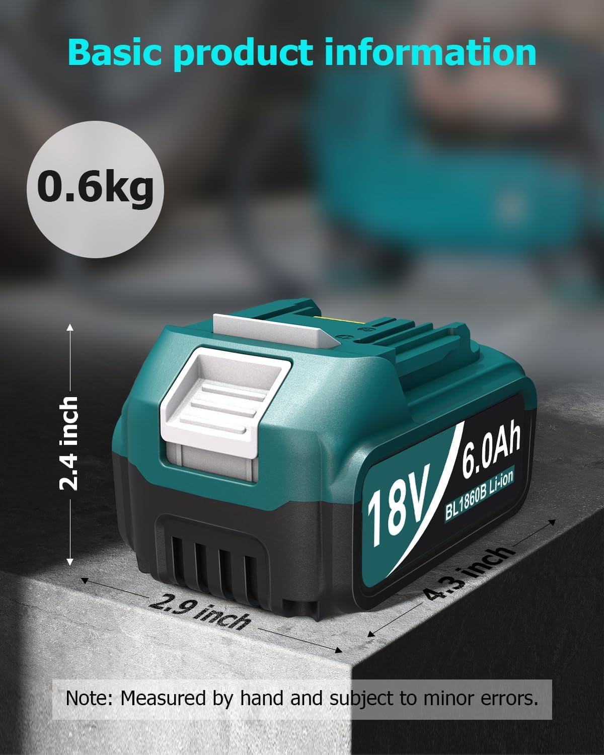 SUNBAT 2Packs Replacement for Bl1860b-2 18V 6.0 Ah LXT Lithium-Ion Battery with USB Port - Image 6