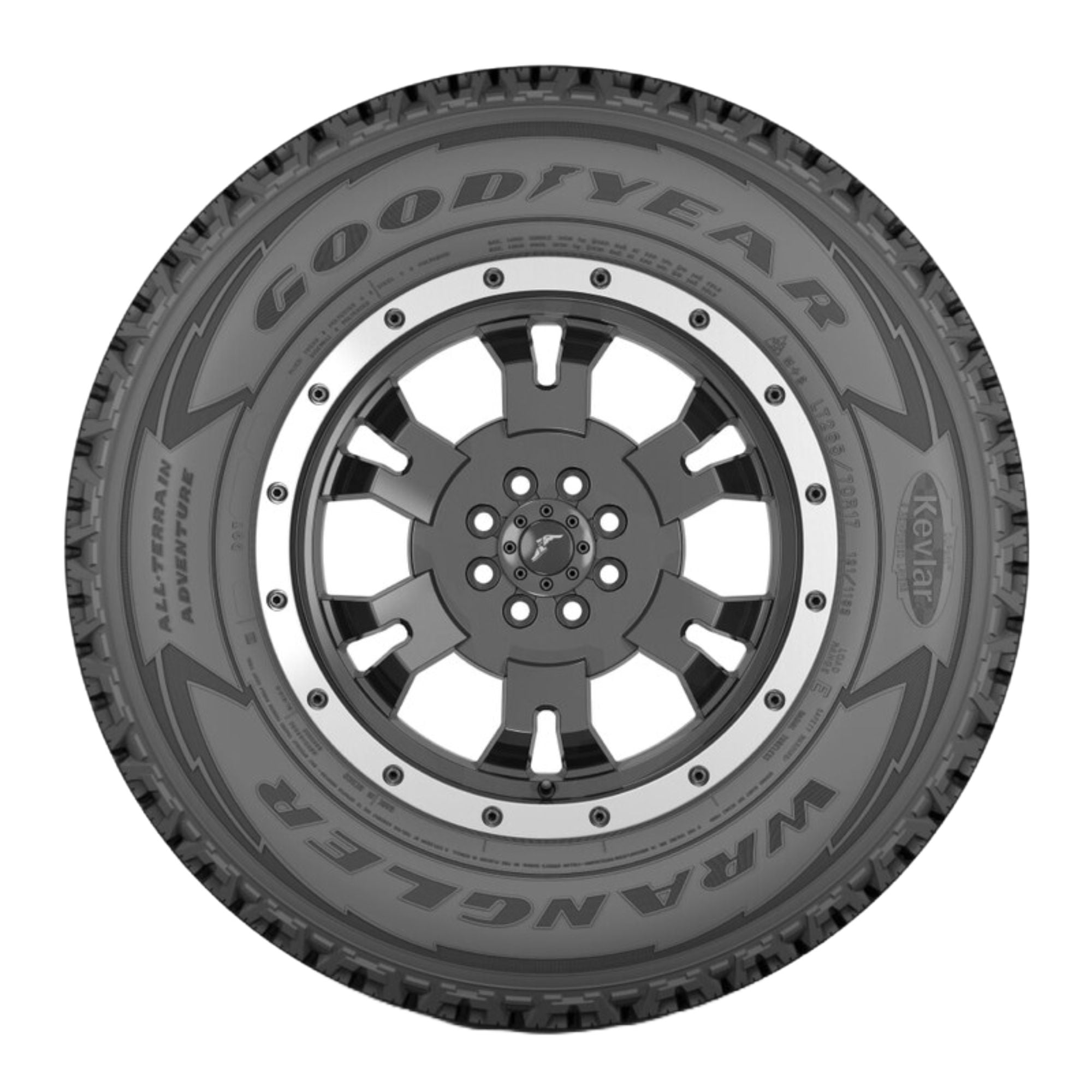 Goodyear Wrangler All-Terrain Adventure with Kevlar All Terrain 275/65R18 116T Light Truck Tire - Image 2