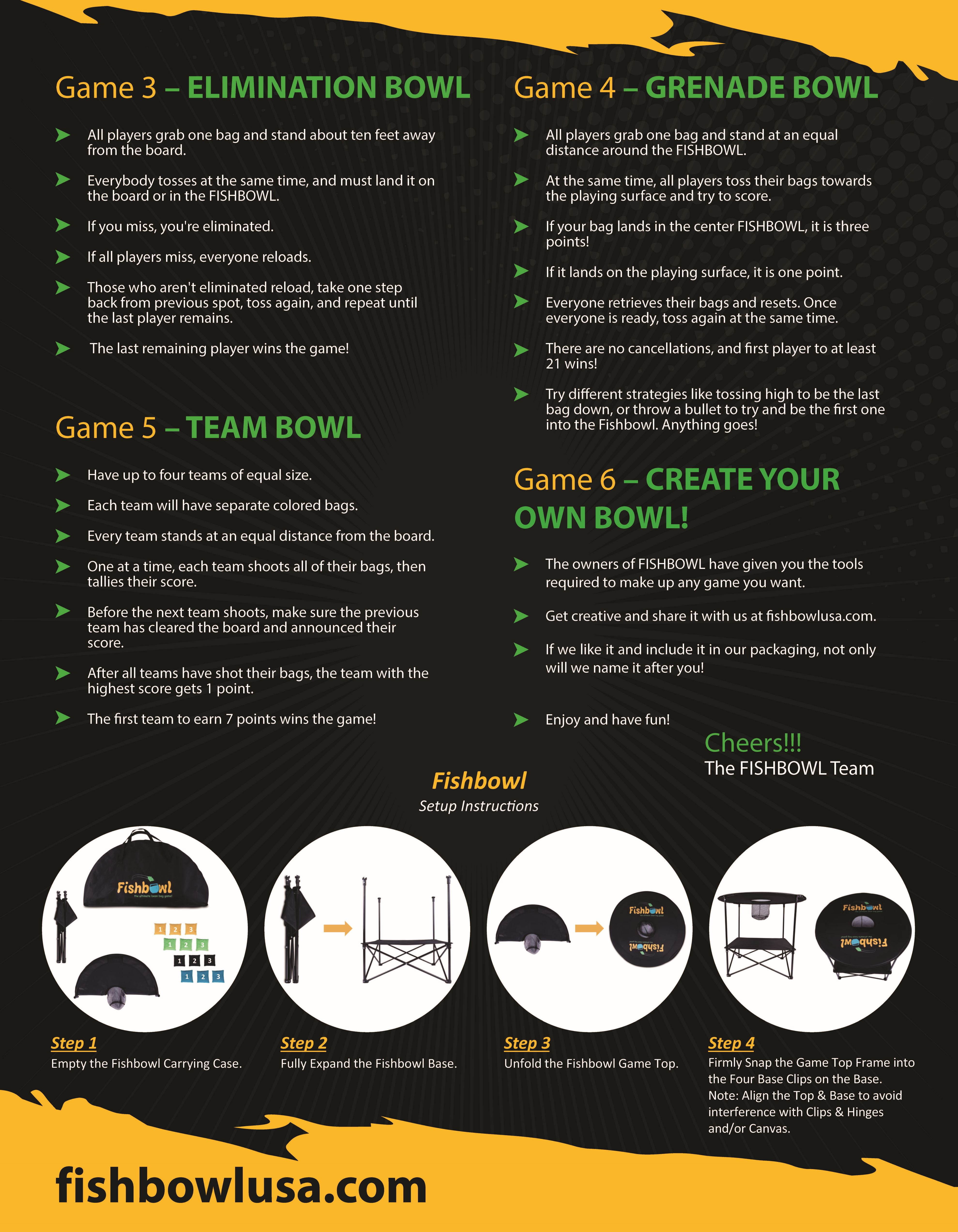 Cornhole - 'Fishbowl' The Ultimate Portable Bag Toss Game! - Image 3