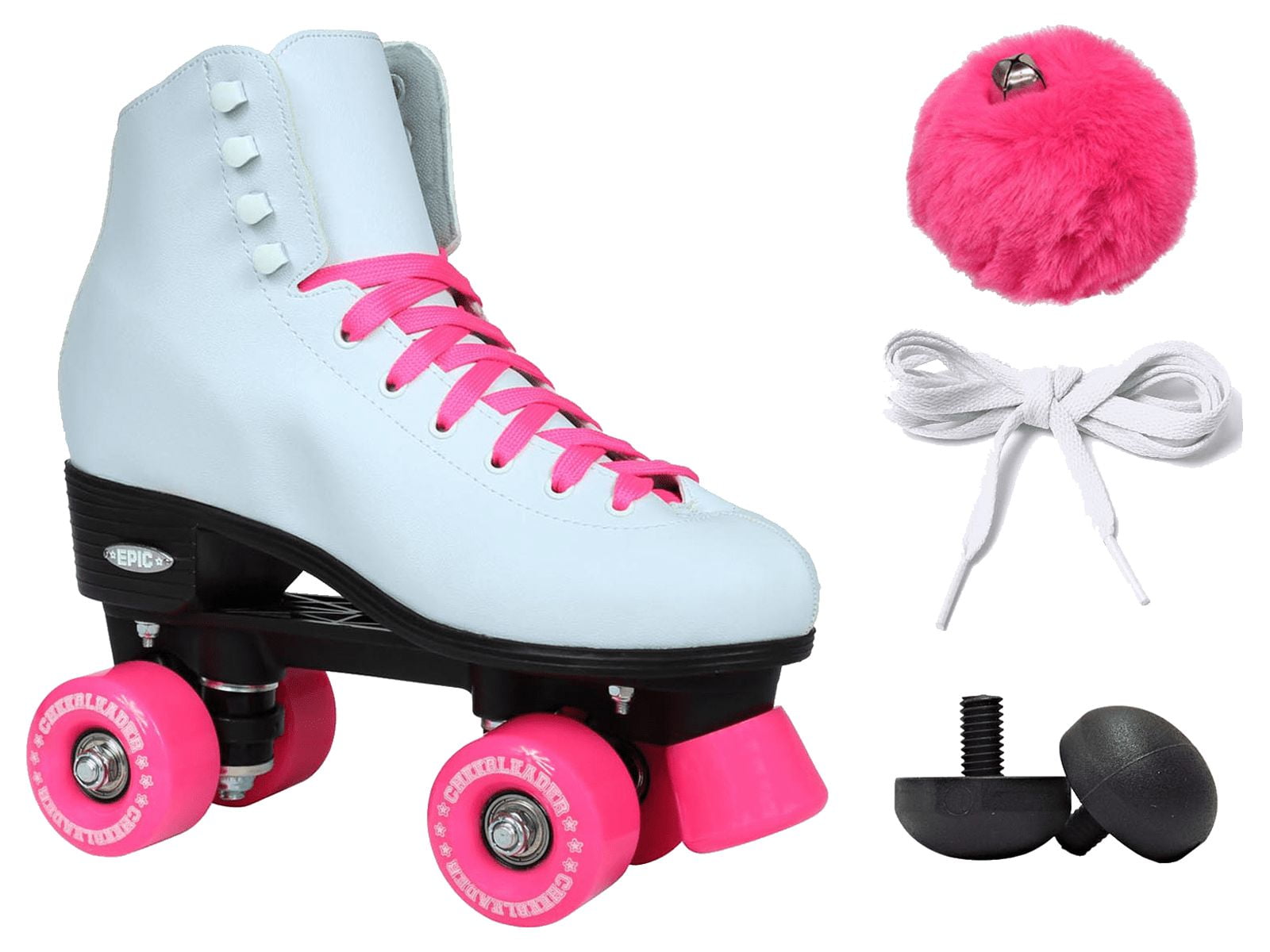 Epic Cheerleader Indoor/Outdoor Quad Roller Skates - Size 6 - Image 6