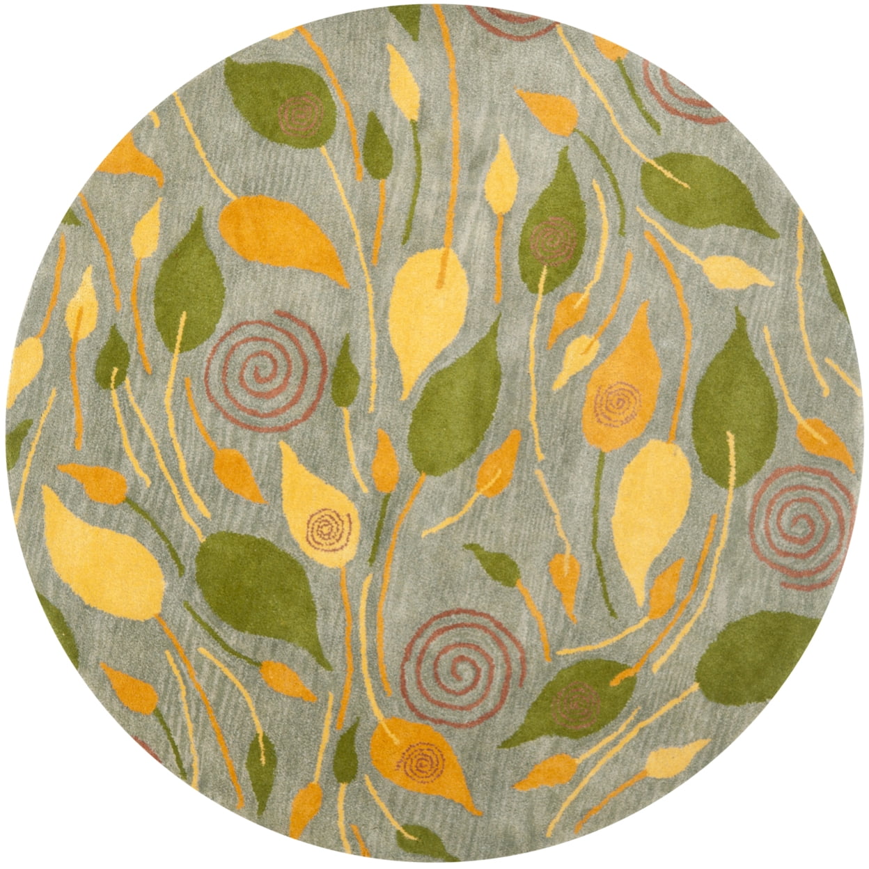 SAFAVIEH Soho Cantor Abstract Wool Area Rug, Grey/Multi, 3'6" x 5'6" - Image 8