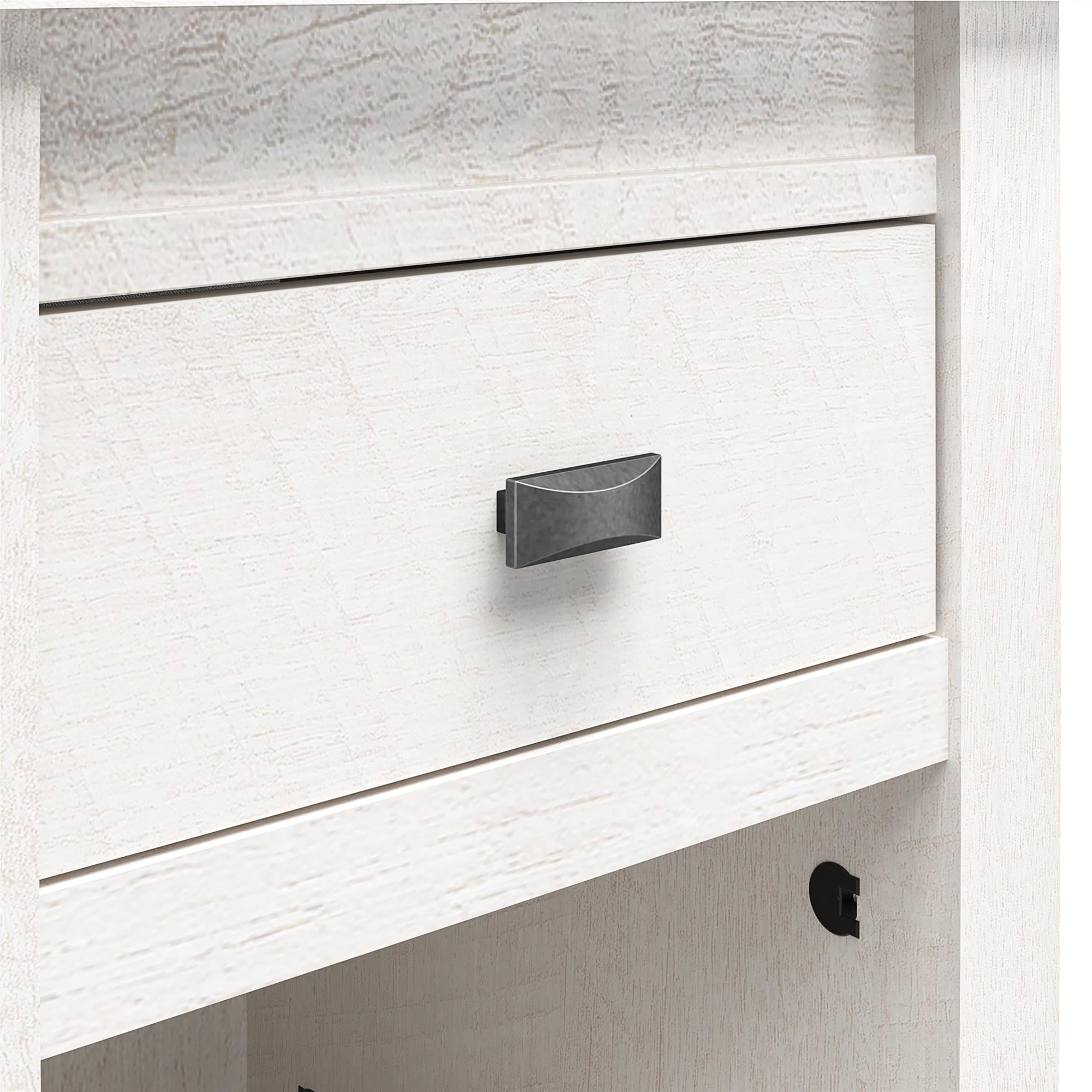 Woven Paths Scandi Farmhouse Nightstand, Ivory Oak - Image 12