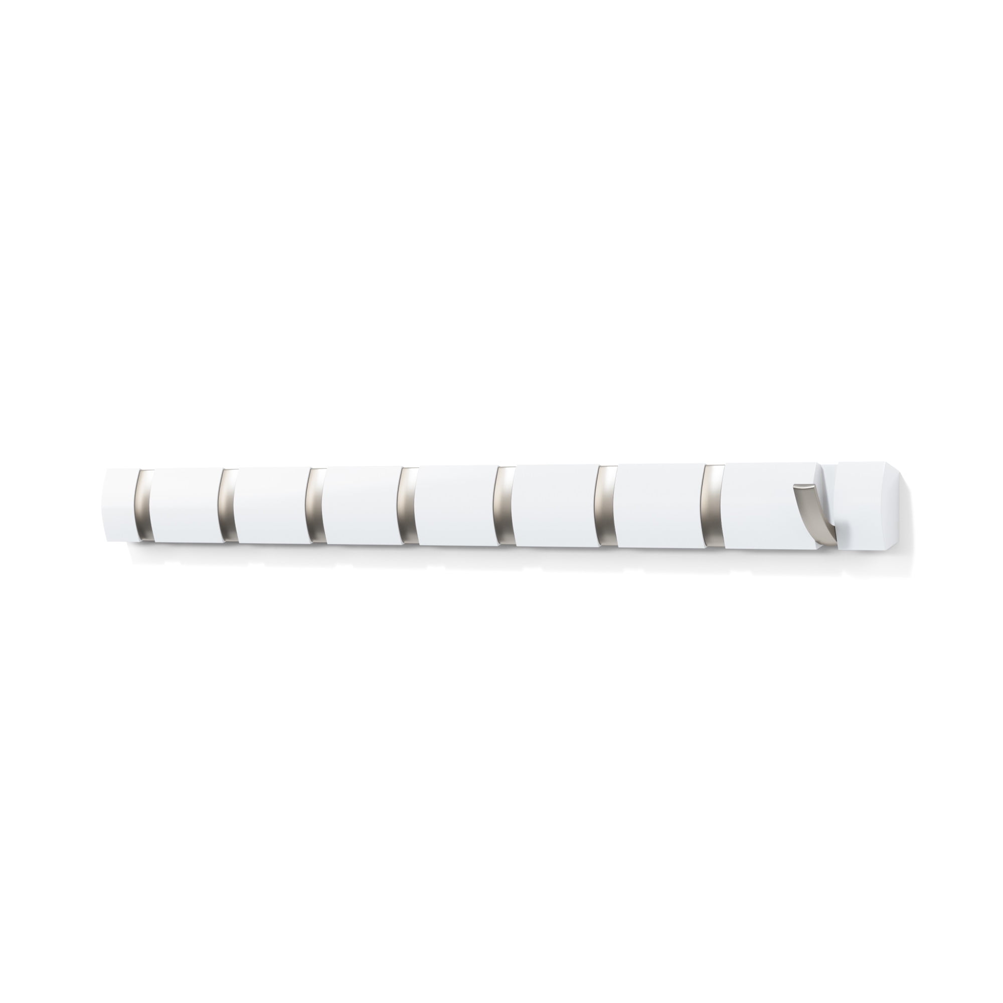 Umbra Flip 8 Hook Wall Mounted Coat Rack White - Image 3