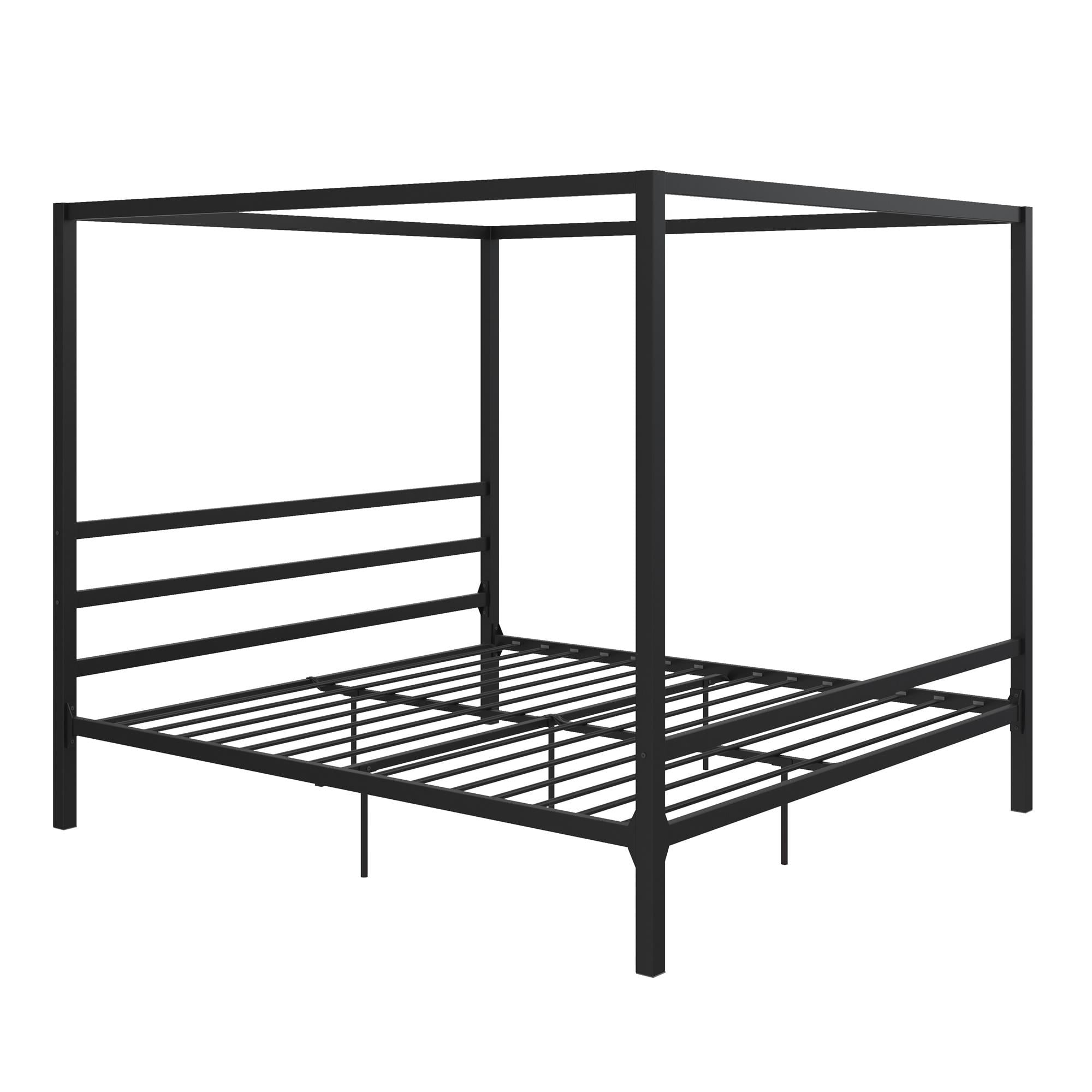 DHP Modern Metal Canopy Bed, King, Black - Image 9