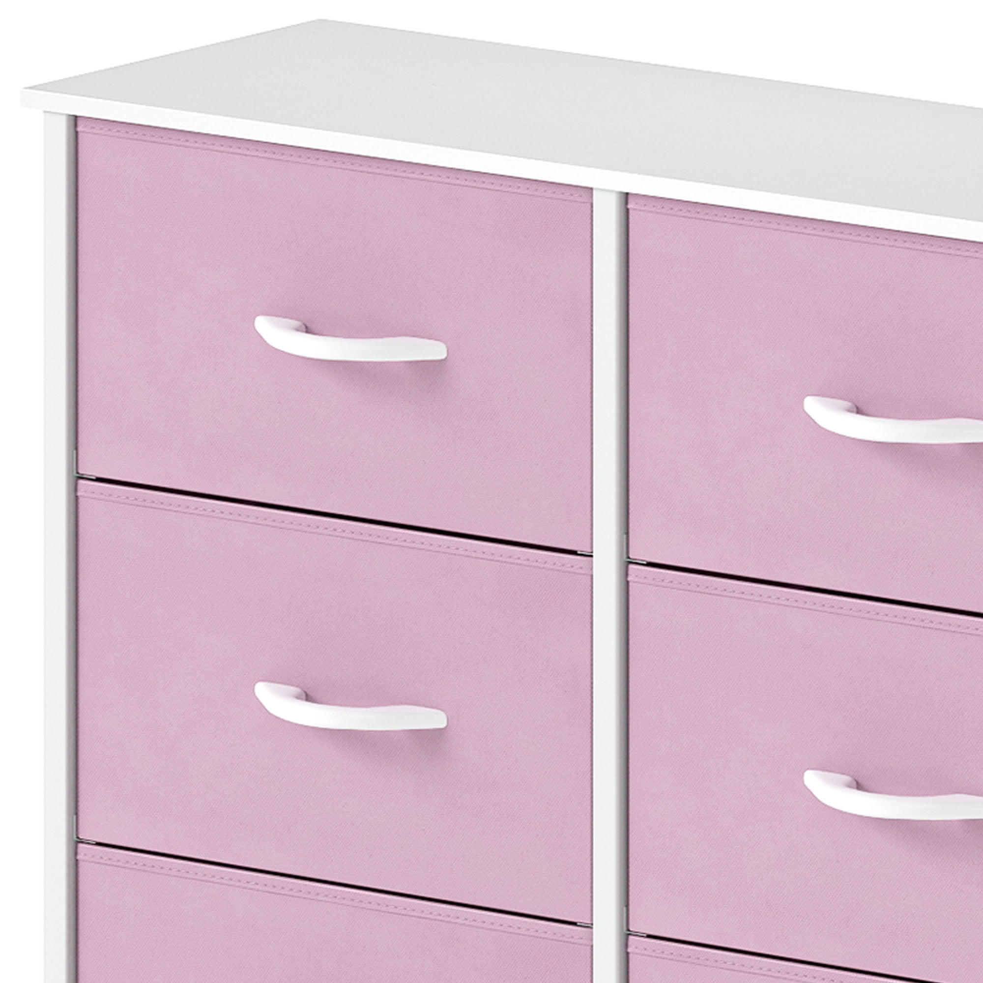 DEXTRUS 8-Drawer Fabric Dresser for Adults, Pink Storage Organizer for Bedroom, Closet & Living Room - Image 4