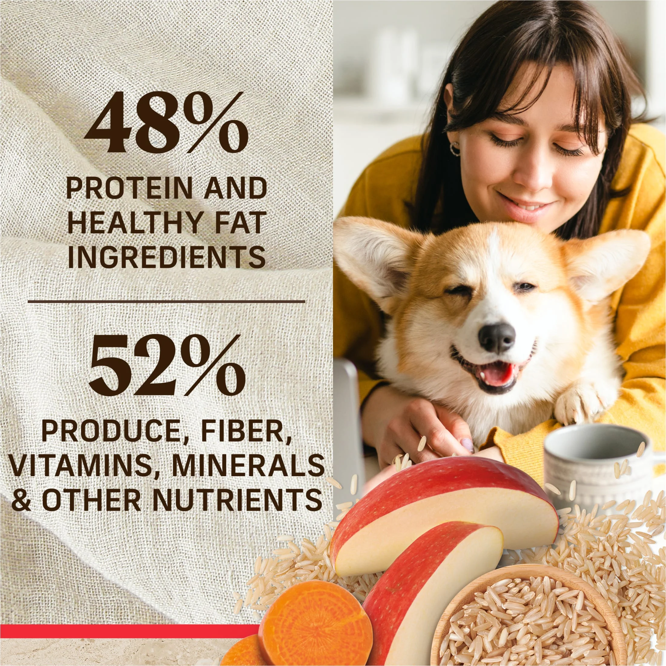 Merrick Healthy Grains Premium Adult Dry Dog Food, Wholesome And Natural Kibble With Beef And Brown Rice, 33.0 lb. Bag - Image 5