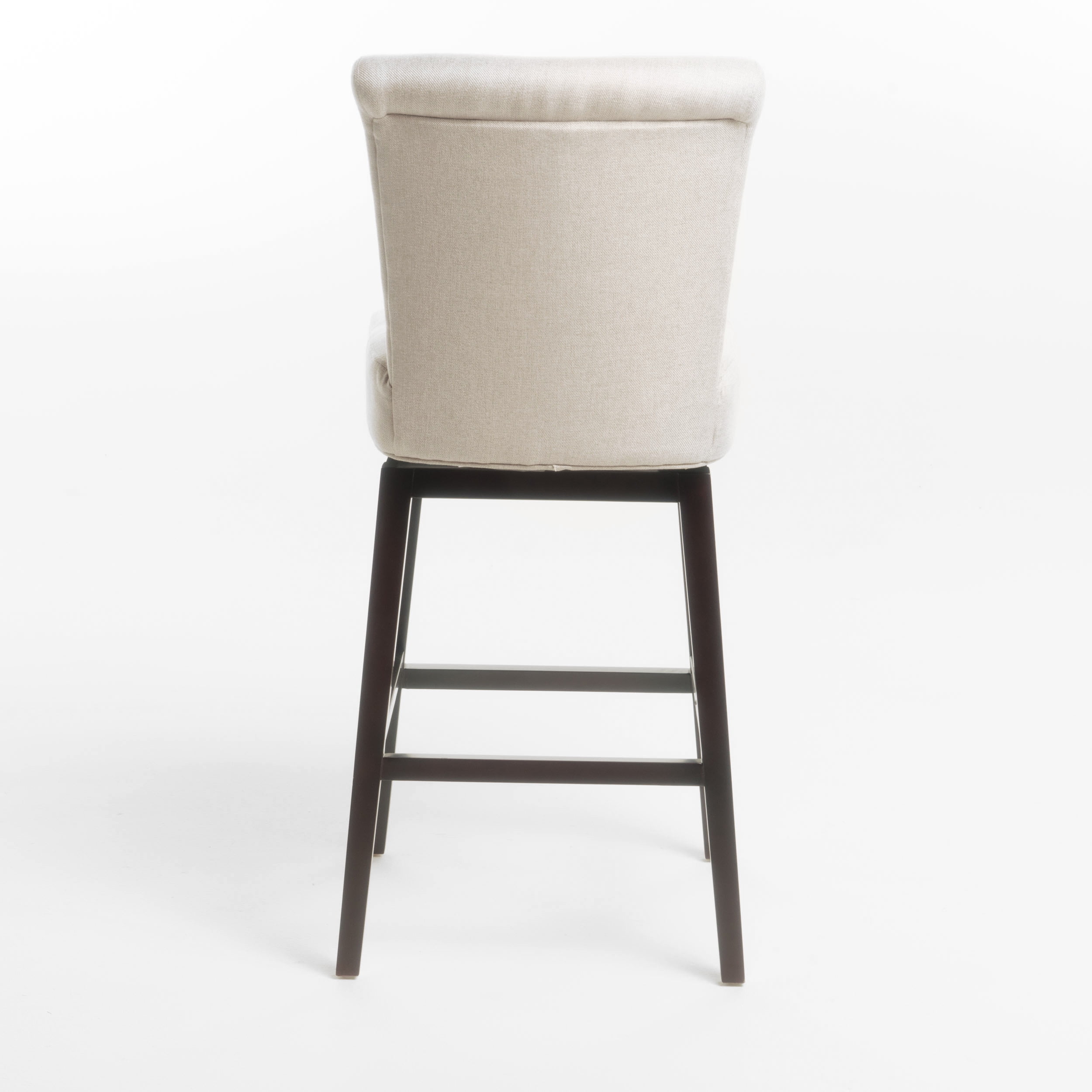 Noble House Hannah Wheat Fabric Swivel Barstool - Image 3