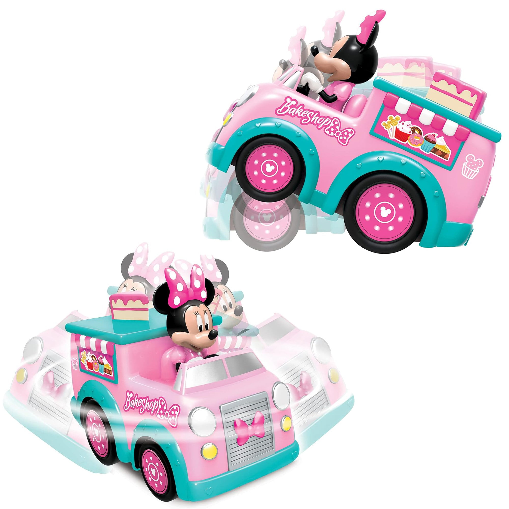 Disney Junior: 9" RC - Minnie's Bakeshop Truck – 2.4 GHz Full-Function Remote Control Minnie Mouse Vehicle, Perform Wheelies & Spins, Kids Ages 3+ - Image 4