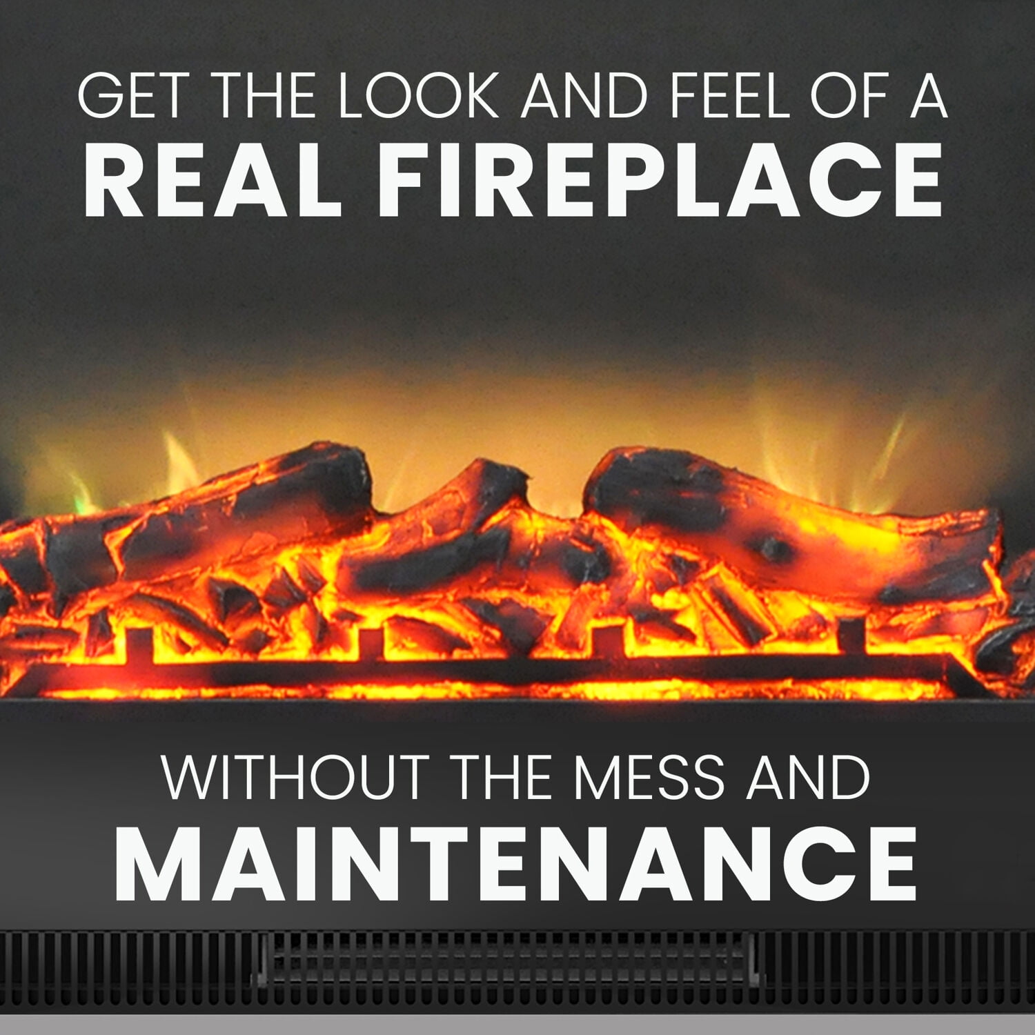 Cambridge Electric Fireplace Insert 23" x 17.1" 5115 BTU Electric Indoor Fireplace - Image 5