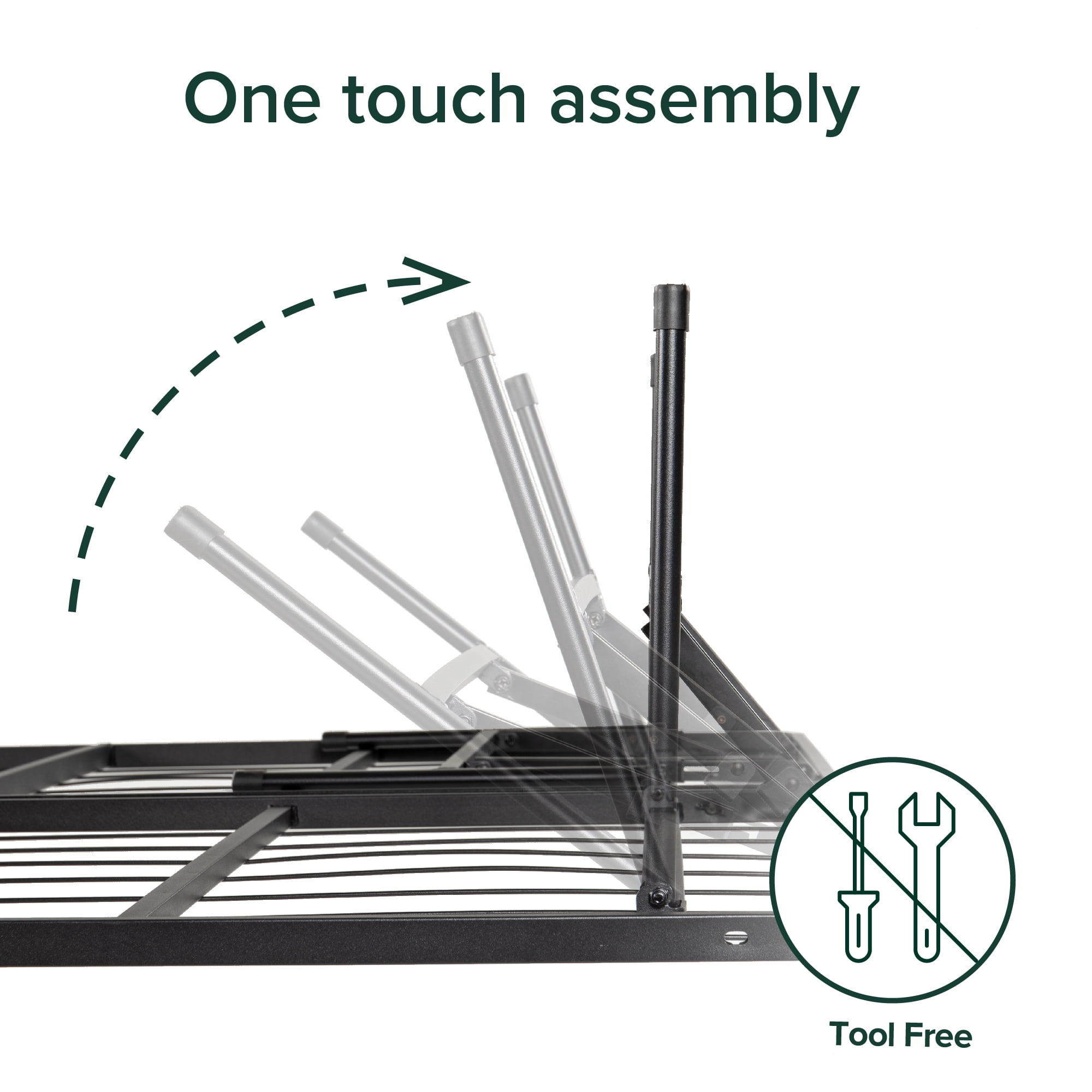 Zinus 18" Metal Smartbase Heavy Duty Bed Frame Foundation, Queen - Image 3