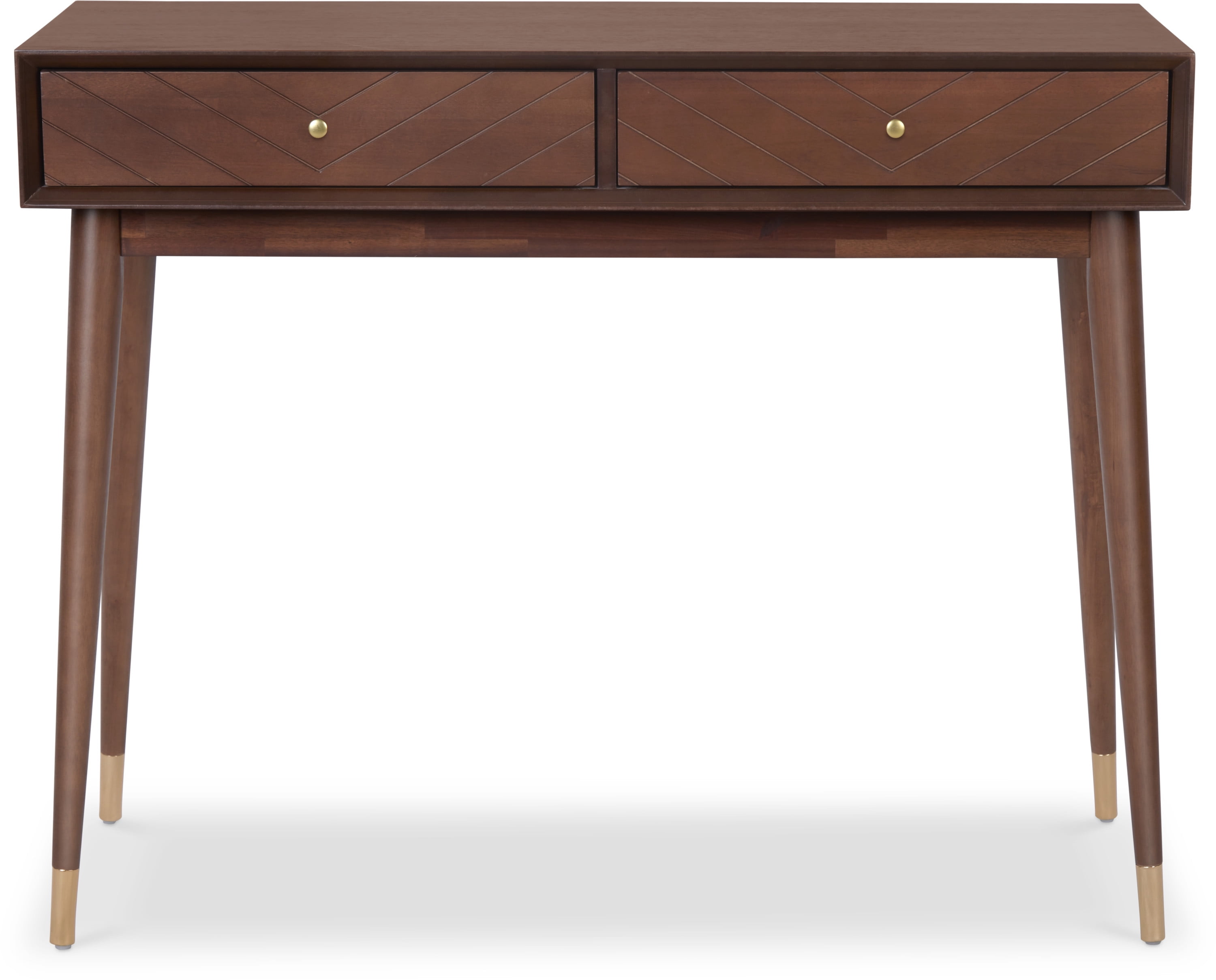 Adore Decor Sutton Mid-Century Modern Console Table Walnut Brown - Image 9