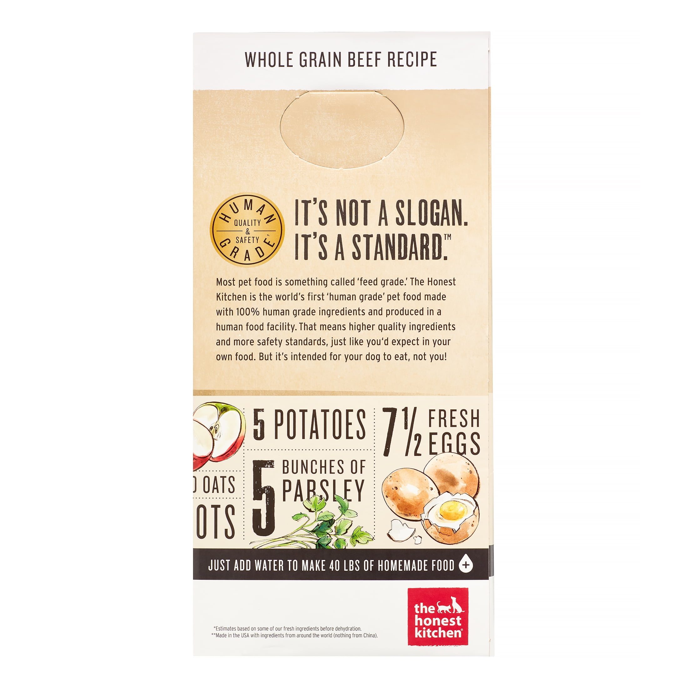 The Honest Kitchen Verve: Natural Human Grade Dehydrated Dog Food, Beef & Organic Grains, 10 lbs (Makes 40 lbs) - Image 4