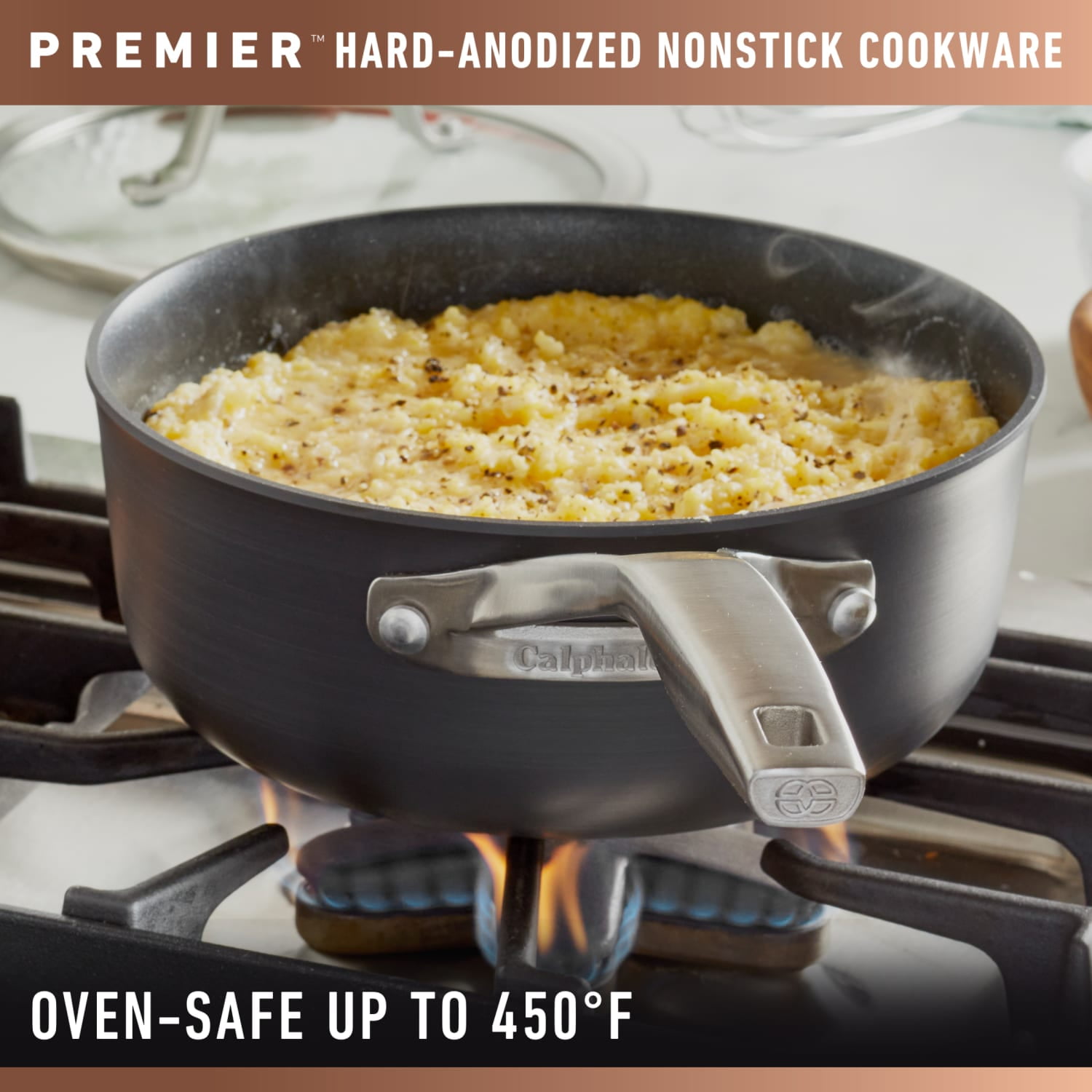 Calphalon Premier Hard-Anodized Nonstick 1.5-Quart Saucepan with Lid - Image 2