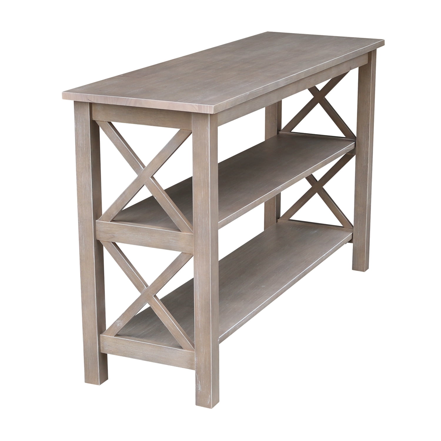 International Concepts Hampton 48" Console Table in Washed Gray Taupe - Image 5