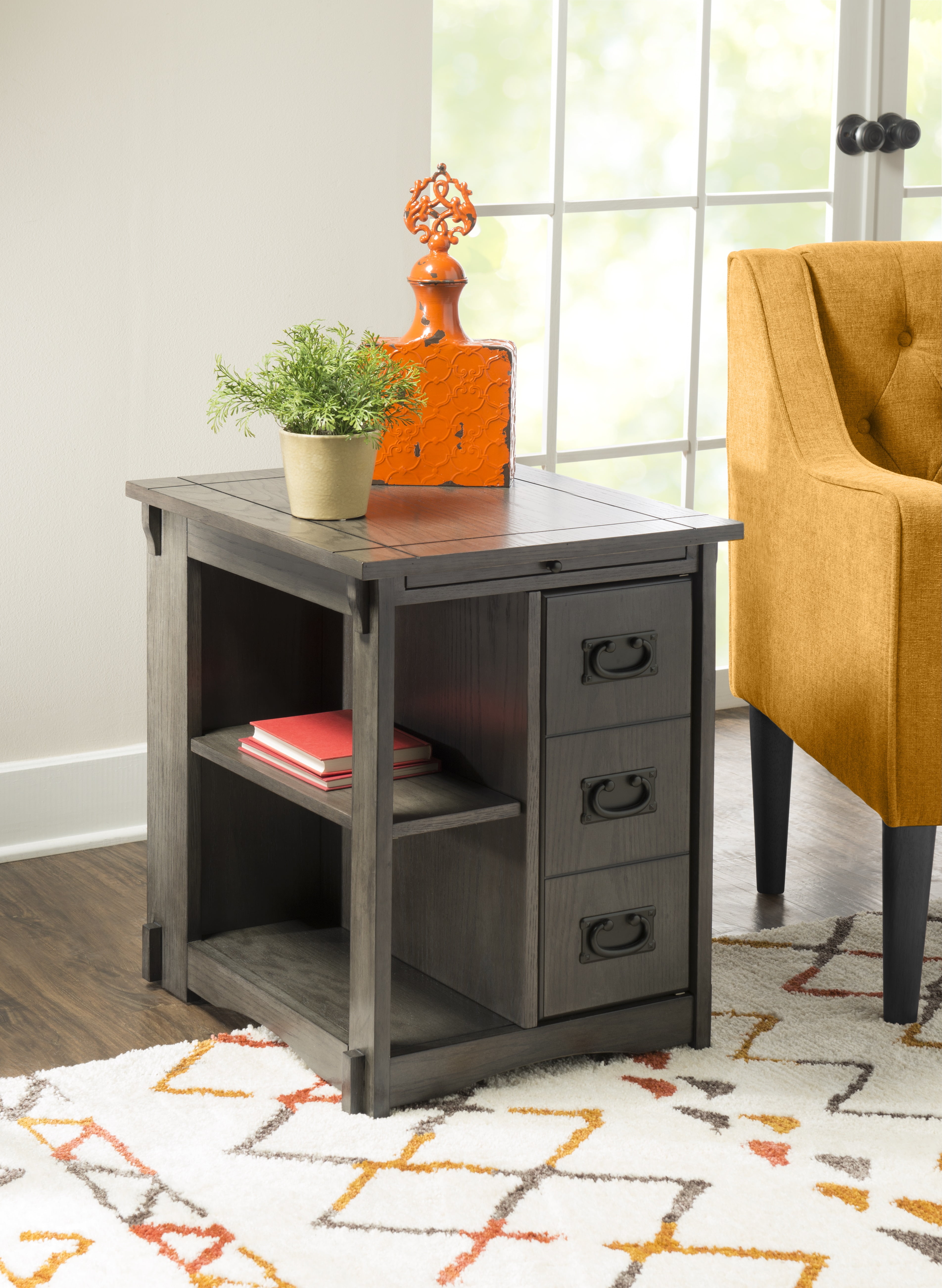 Powell Parnell Side Table Grey - Image 5