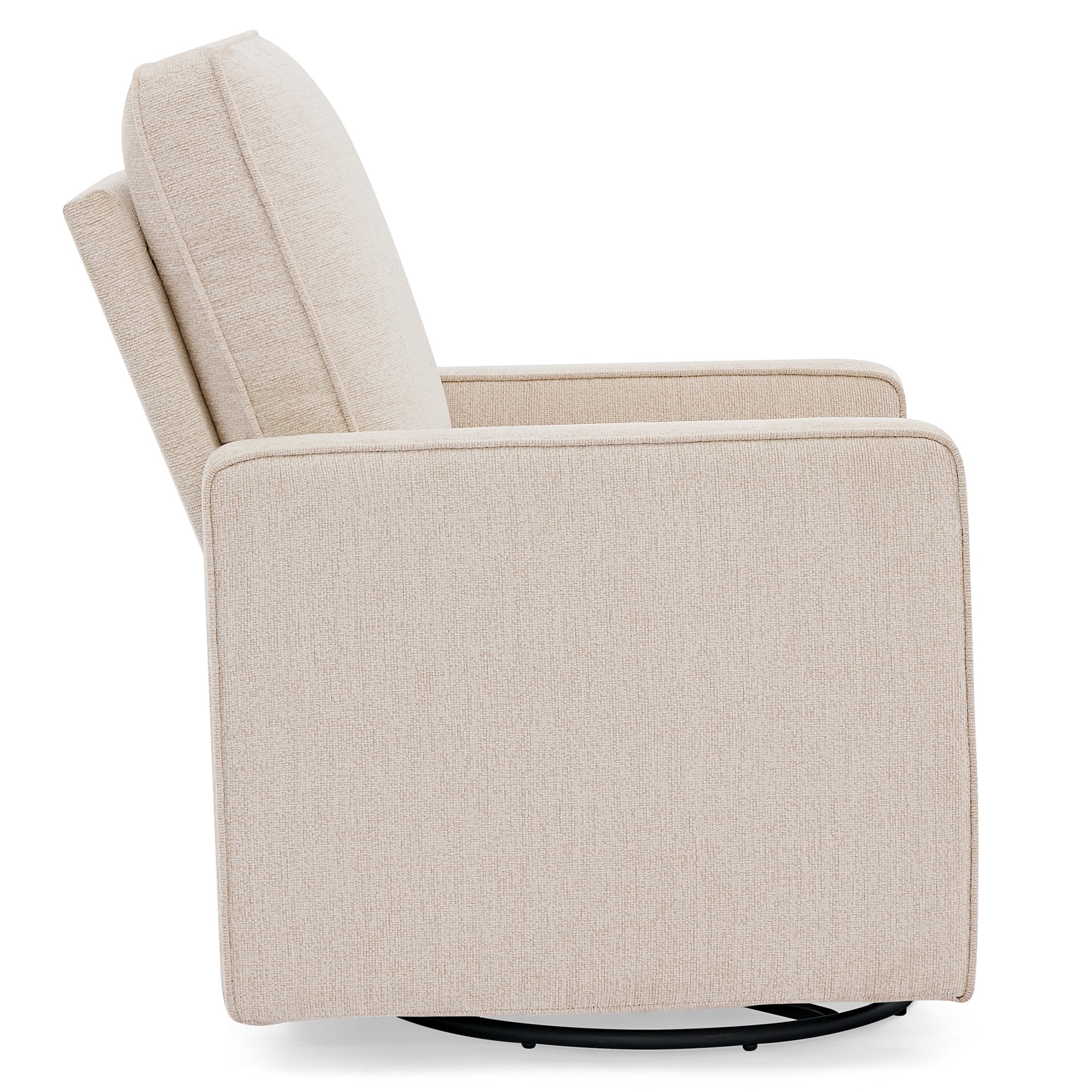 Delta Children Noah Upholstered Swivel Glider with Stain-Resistant Performance Fabric- Greenguard Gold Certified, Almond - Image 12