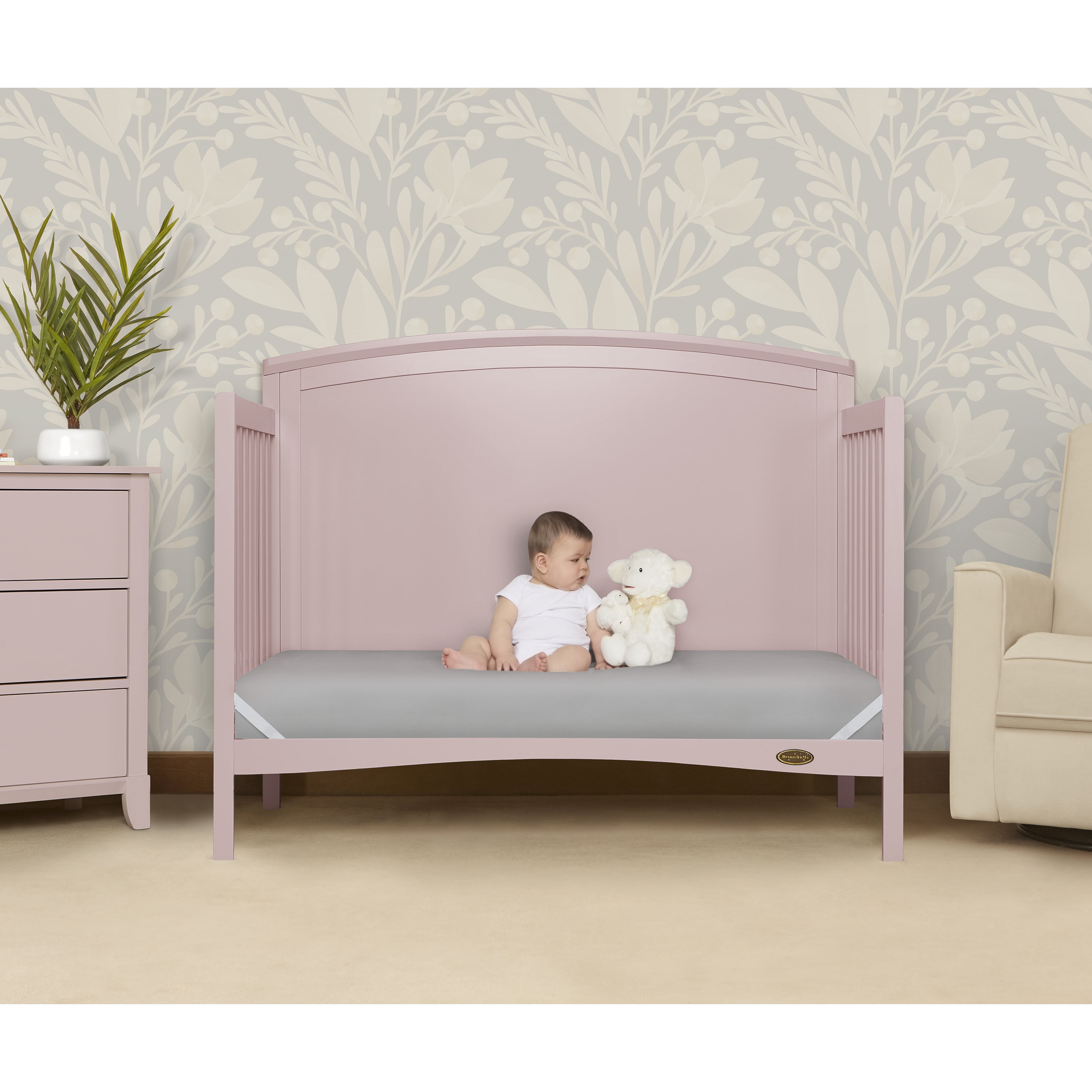 Dream on Me Starbright Breathable Foam Crib & Toddler Mattress in Grey (Fits Full Size Cribs and Toddler Beds) - Image 14