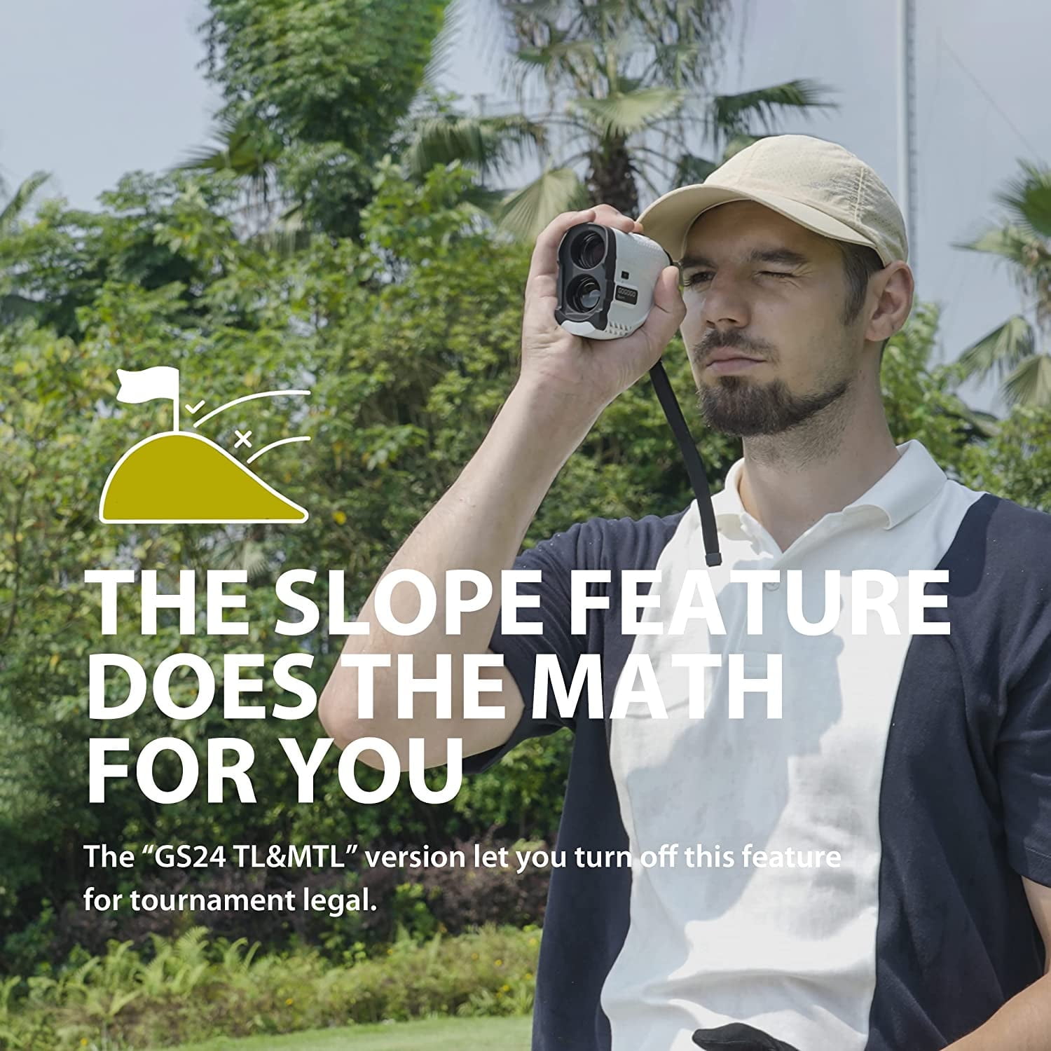 Gogogo Sport Vpro Golf Rangefinder 650 Yards 6X Magnification with Slope Switch, Built-in Magnet GS24MTL - Image 3