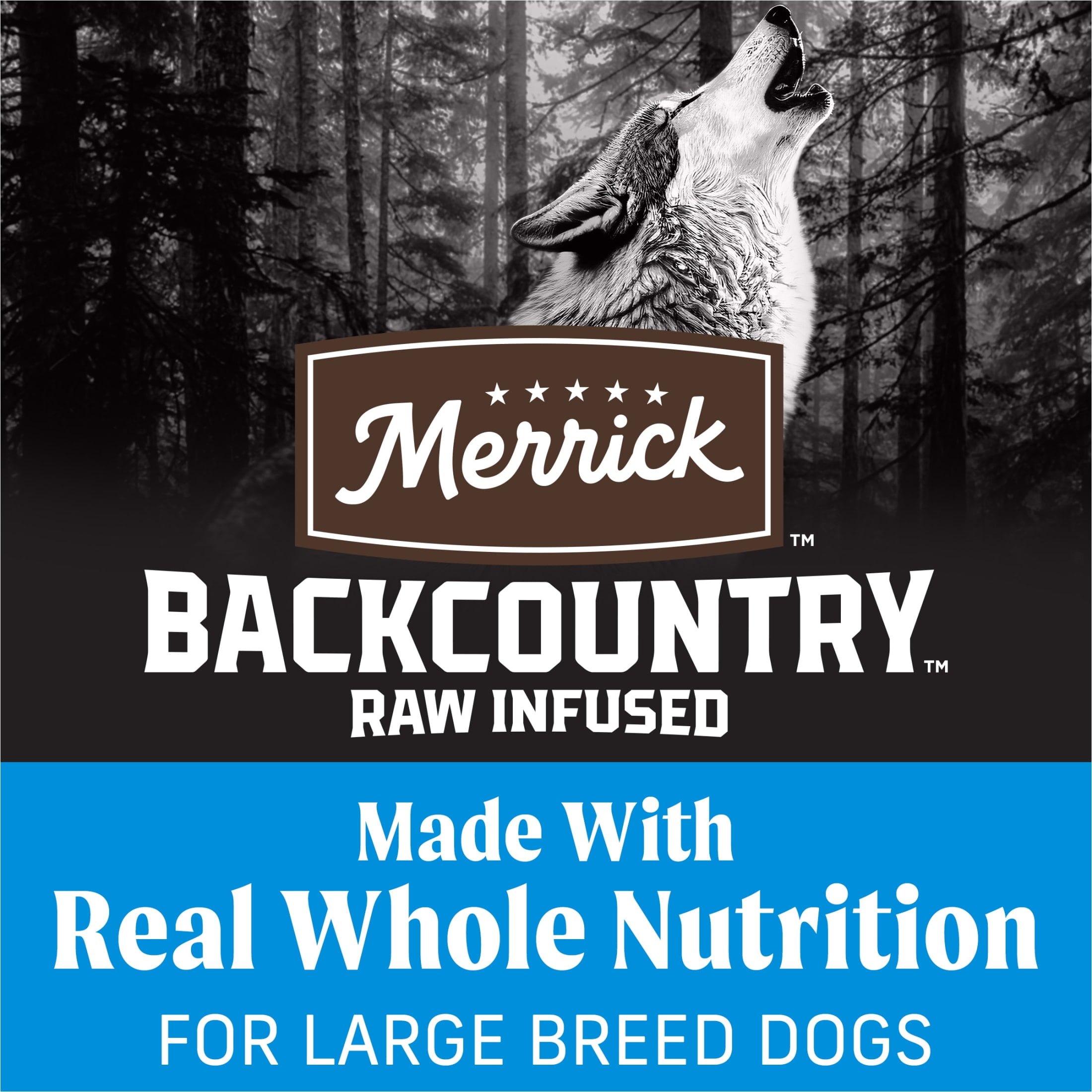 Merrick Backcountry Grain Free Dry Adult Dog Food, Kibble With Freeze Dried Raw Pieces, Large Breed Recipe, 20.0 lb. Bag - Image 4