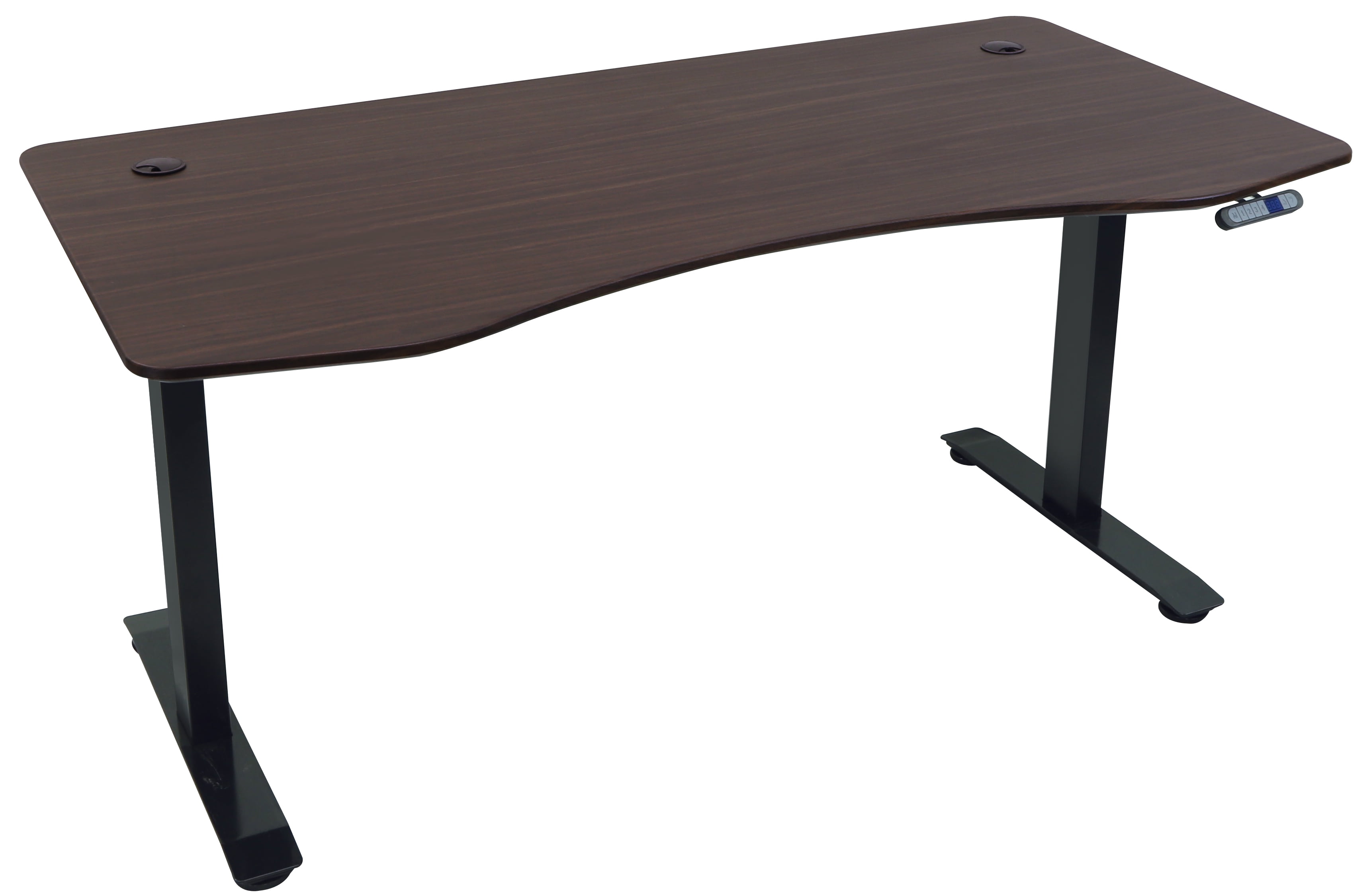 MotionWise Manager Series Dual Motorized Rising Sit/Stand Desk for Home Or Office, American Walnut - Image 7