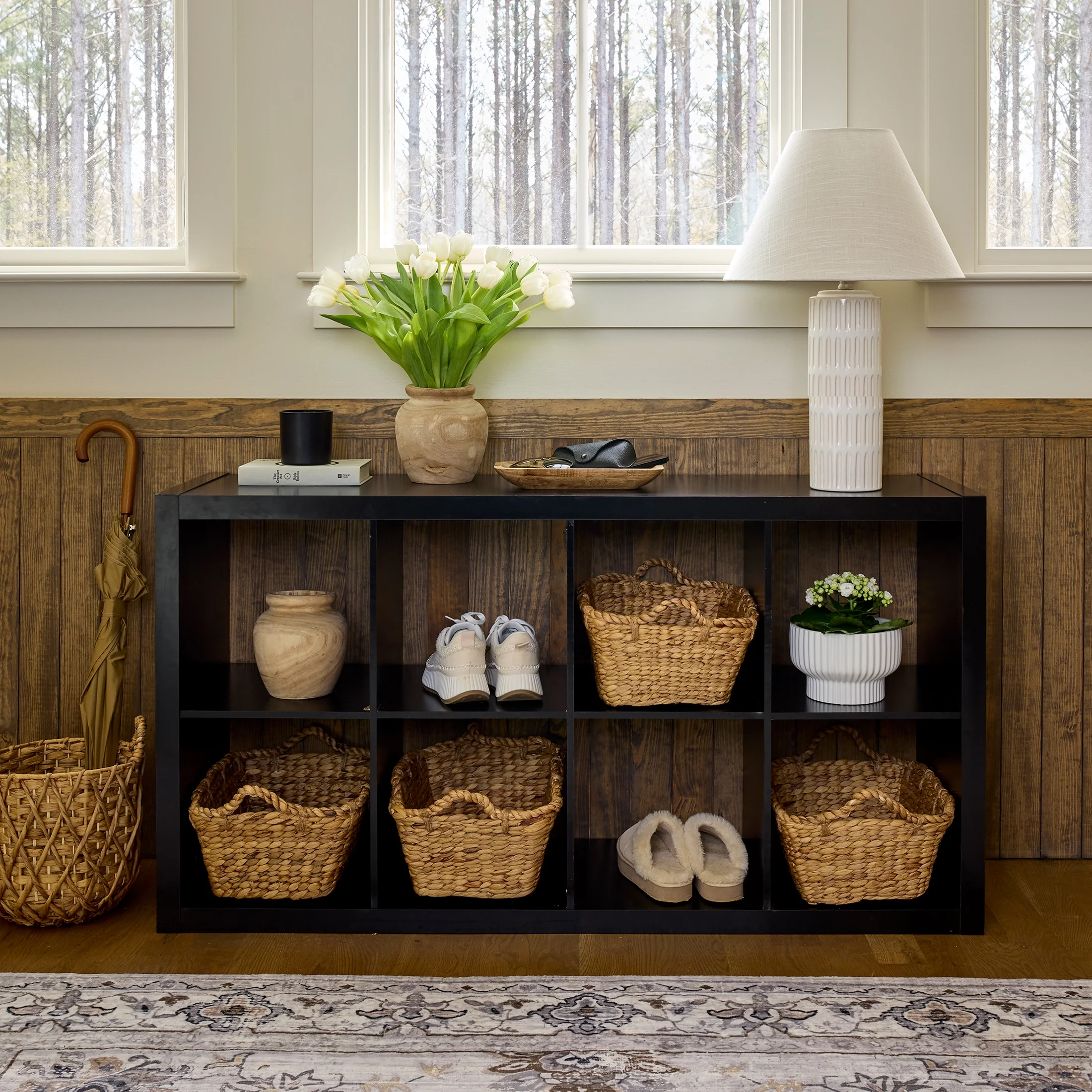 (3 pack) Better Homes & Gardens 8 Cube Storage Organizer, Solid Black - Image 3