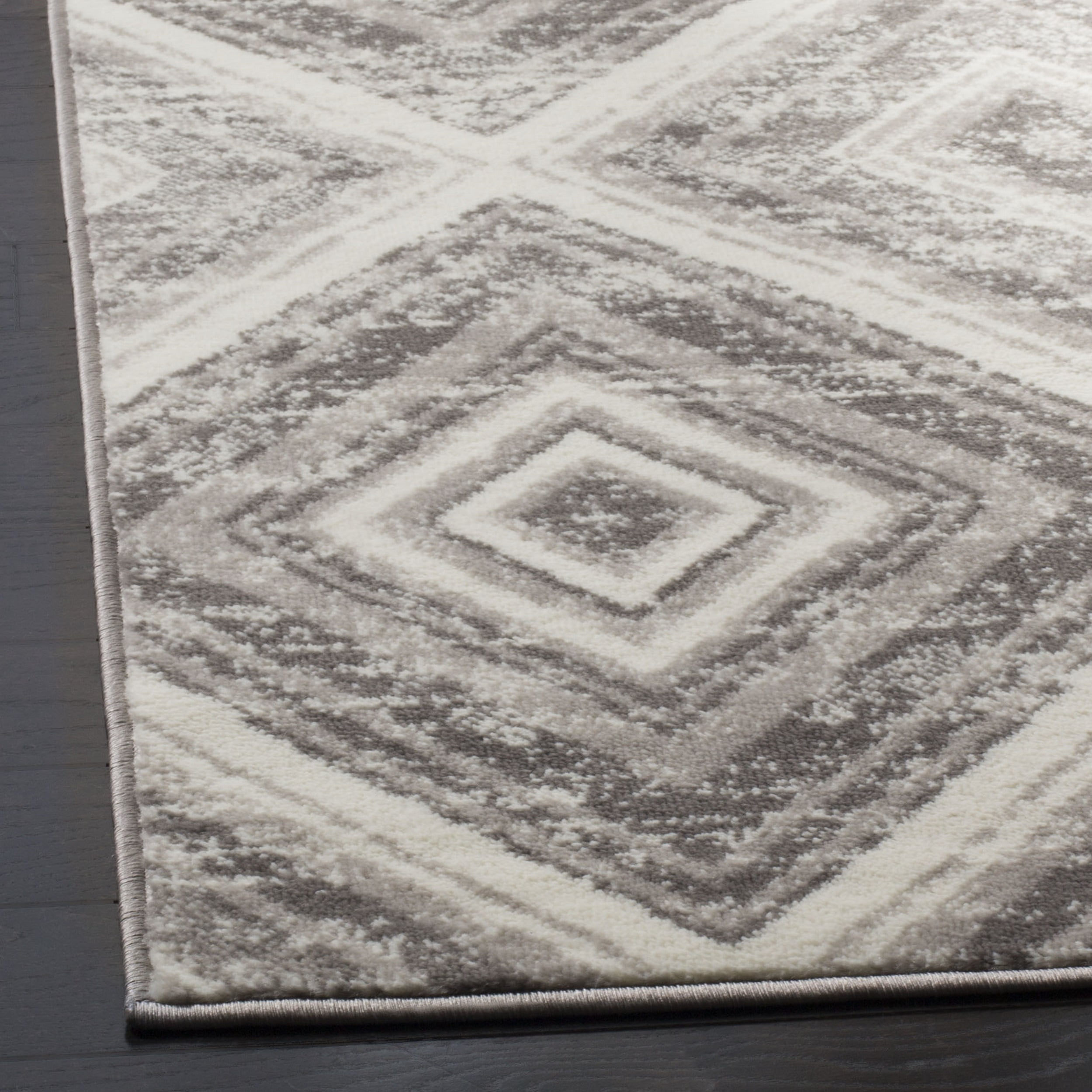 SAFAVIEH Skyler Cuthbert Geometric Area Rug, Grey/Ivory, 9' x 12' - Image 6