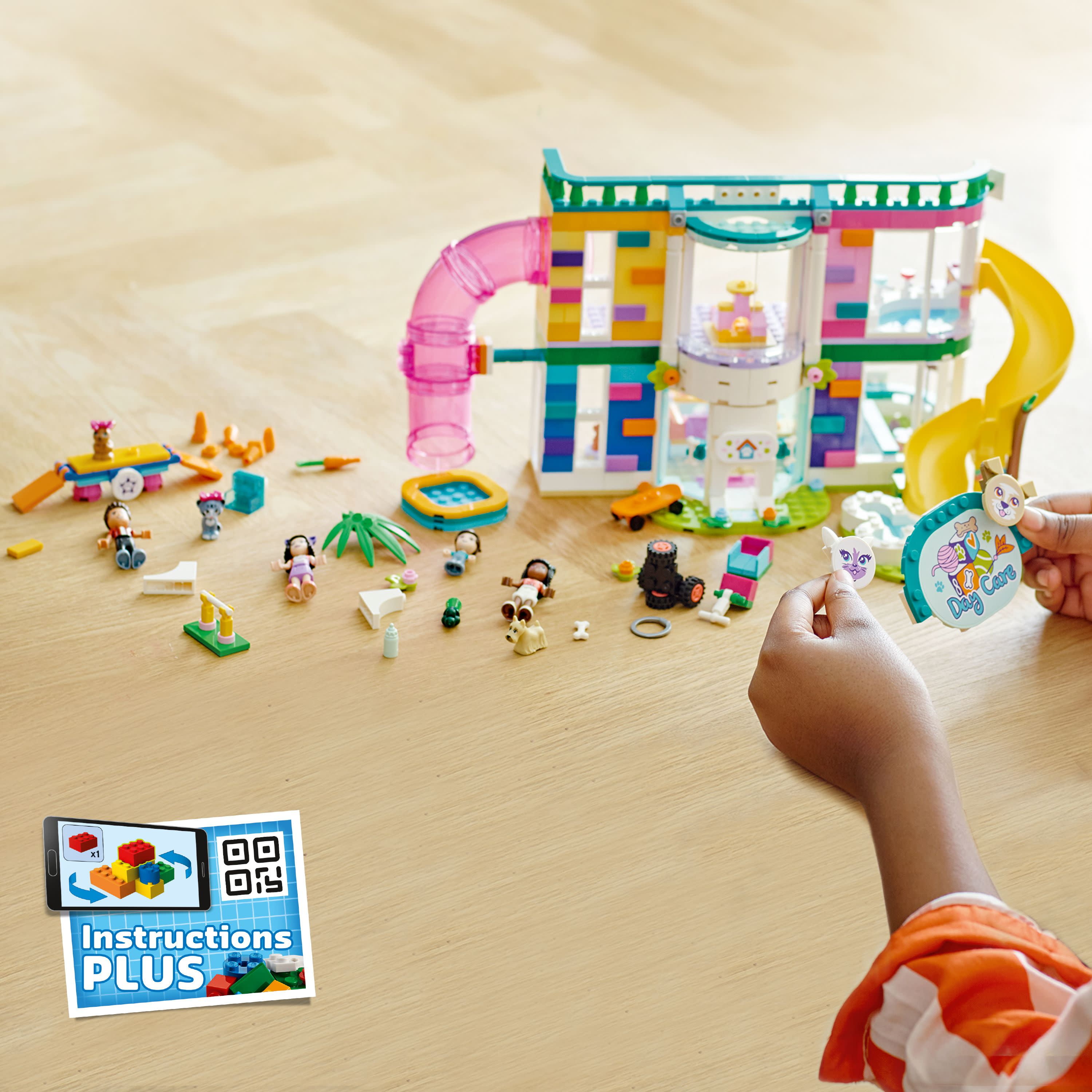 LEGO Friends Pet Day-Care Center 41718 Animal Set, Heartlake City Toy, Birthday Gifts for Kids, Girls and Boys 7 Plus Years Old, with Doggy Figure & 3 Mini Dolls - Image 7