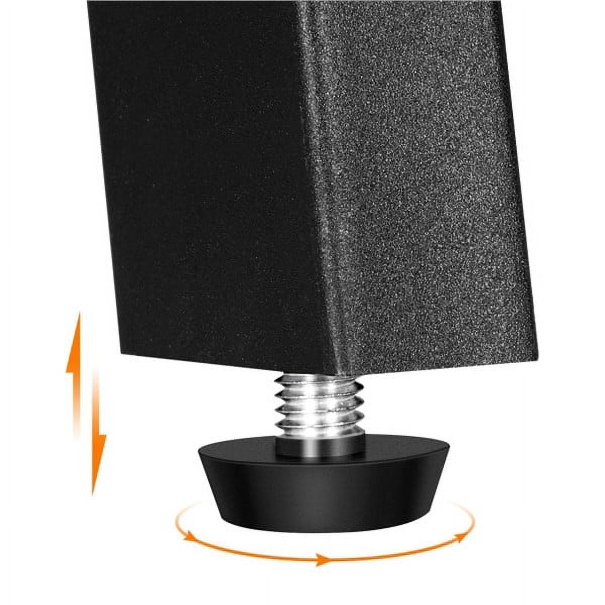 Renwick Industrial Small Space Nightstands with Iron Legs, Set of 2, Rustic Brown Finish - Image 4