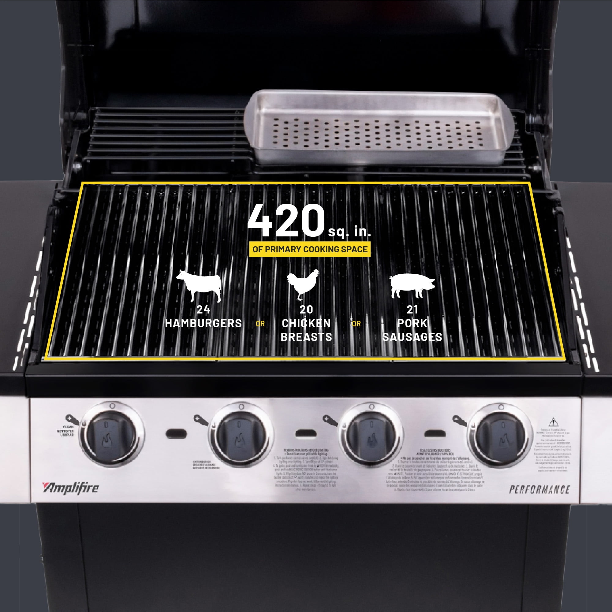 Charbroil® Performance Series™ Amplifire 4-Burner Gas Grill - Image 10