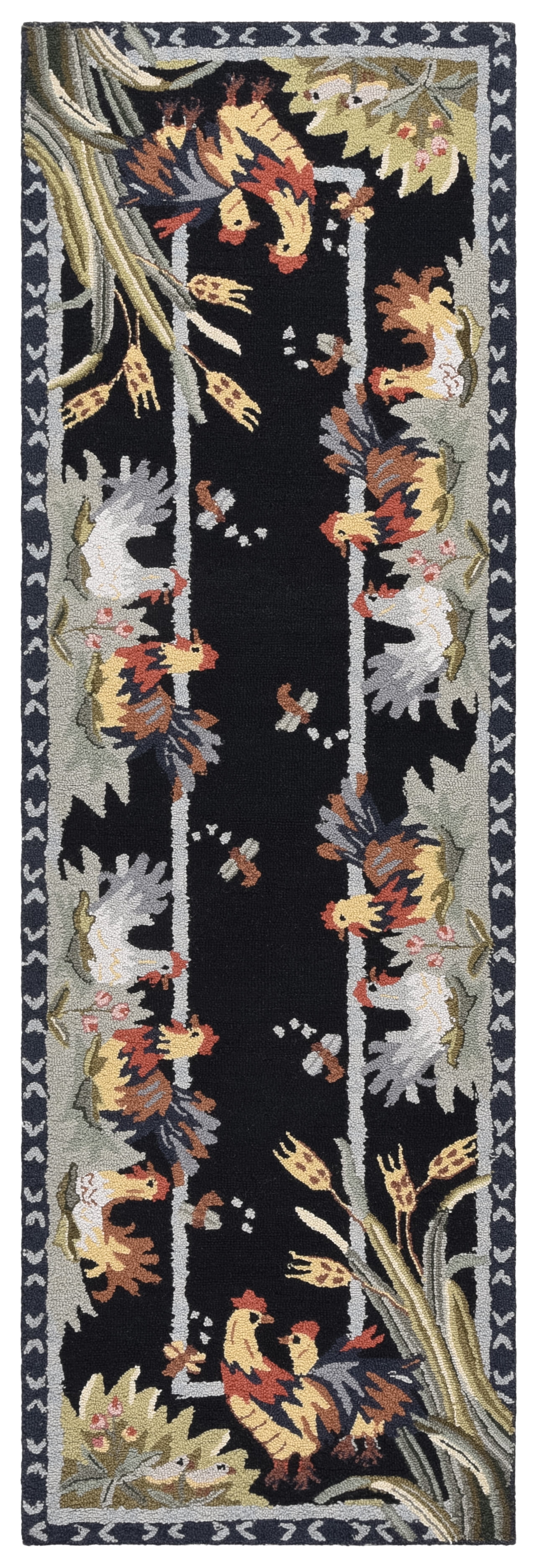 Safavieh Chelsea Lanford Animal Wool Runner Rug, Black, 2'6" x 8' - Image 5