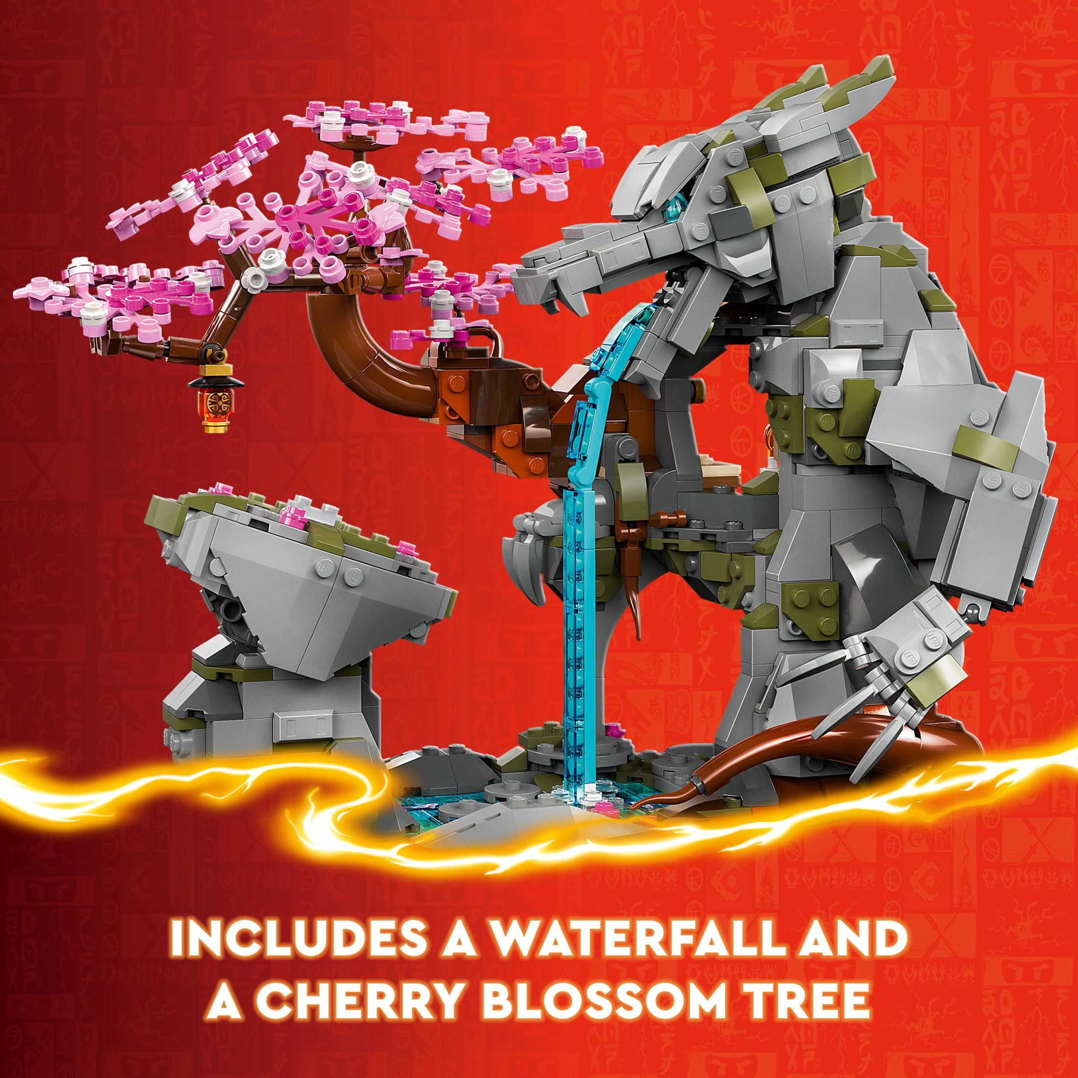 LEGO NINJAGO Dragon Stone Shrine, Build and Display Ninja Toy with 6 Ninja Action Figures, Advanced Building Ninja Kit, Birthday Gift Idea for Boys and Girls Ages 13 Years Old and Up, 71819 - Image 2