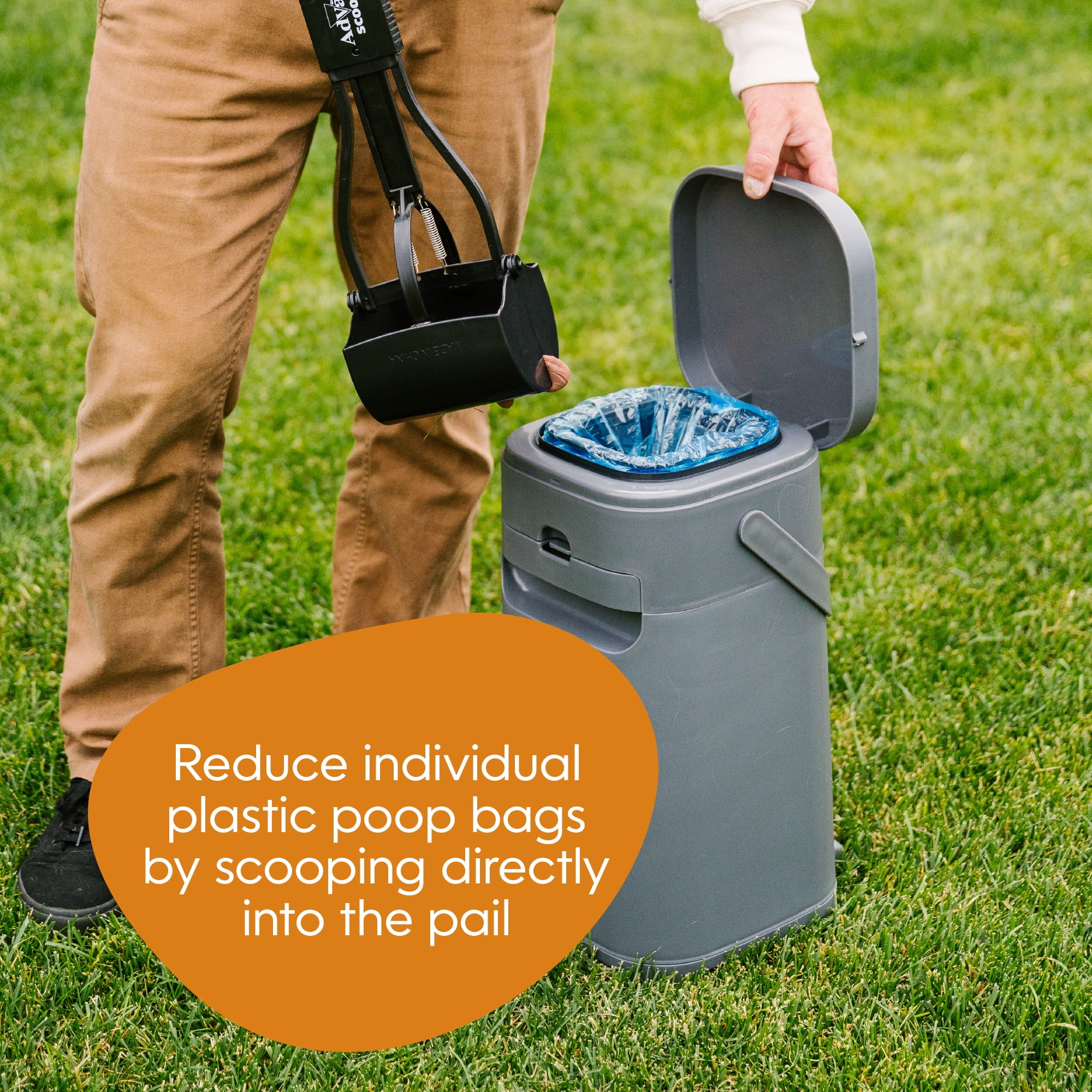 Pet Genie Dog Waste Disposal System, Gray, up to 2 Month Refill Included - Image 6