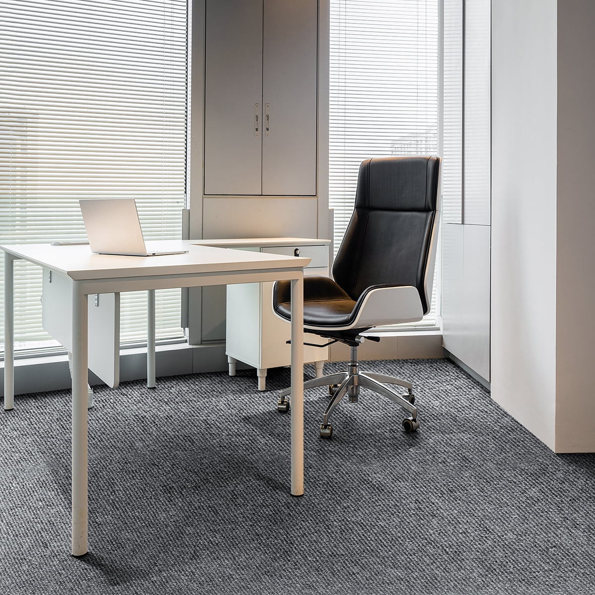 Petoto 20"x 20" Carpet Tile 20 Tiles/54 sq Ft Indoor Outdoor Squares Carpet Floor with Adhesive Stickers, Grey - Image 4