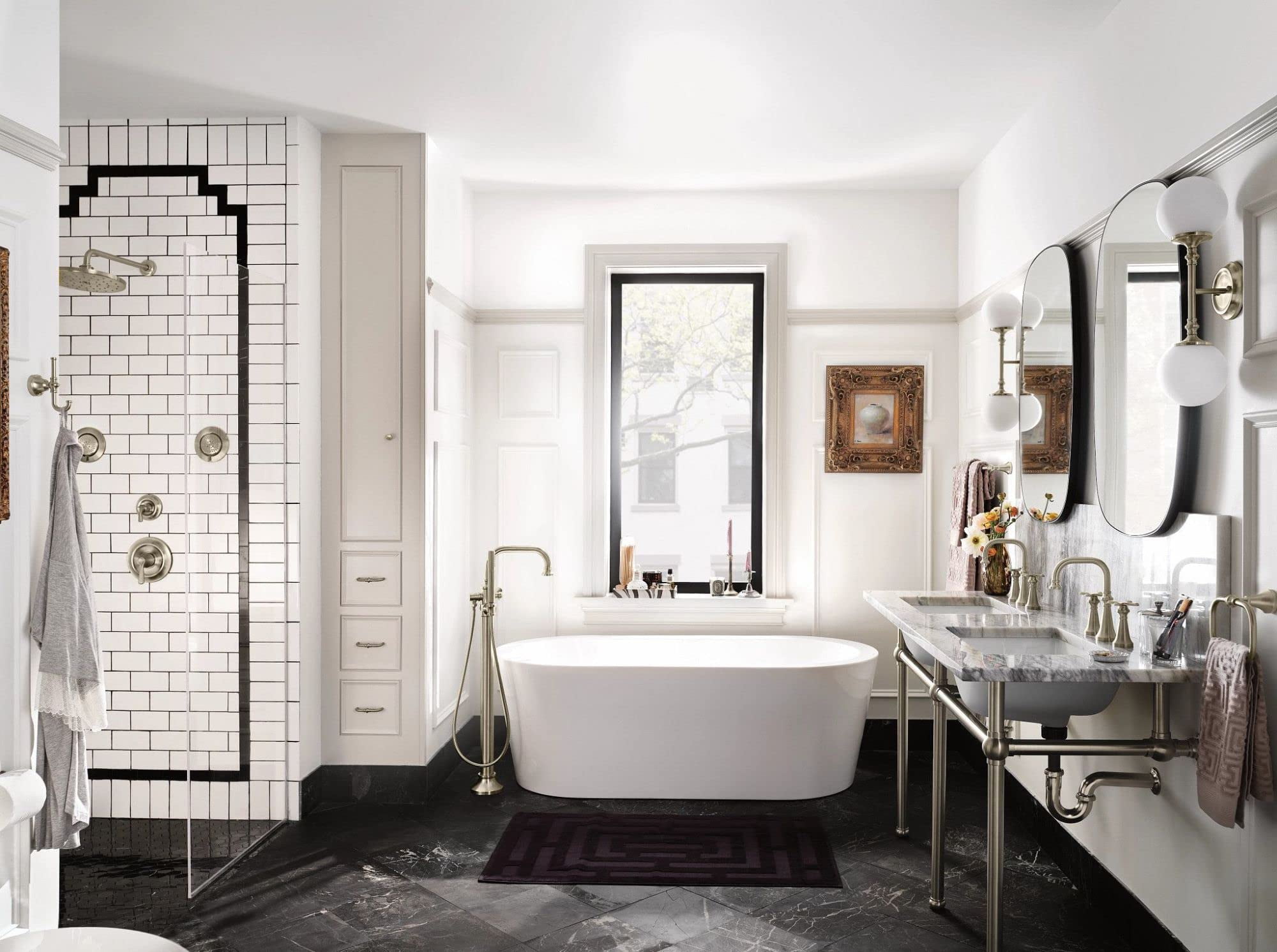 Moen Wrought Iron One-Function 10" Diameter Spray Head Rainshower - Image 4