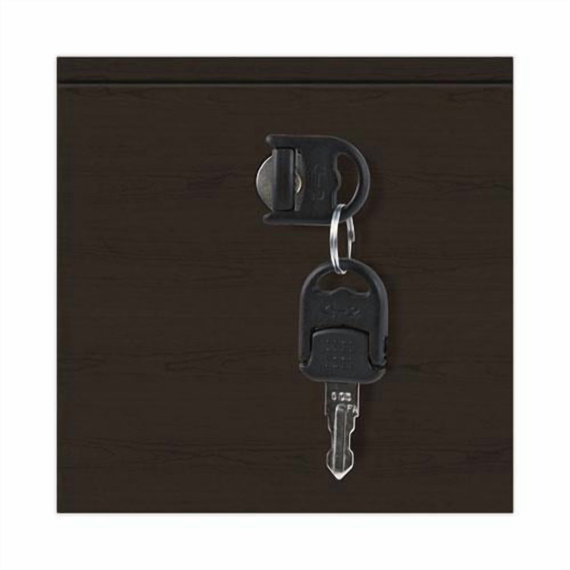 Alera 2 Drawers Lateral Lockable Filing Cabinet, Espresso - Image 5