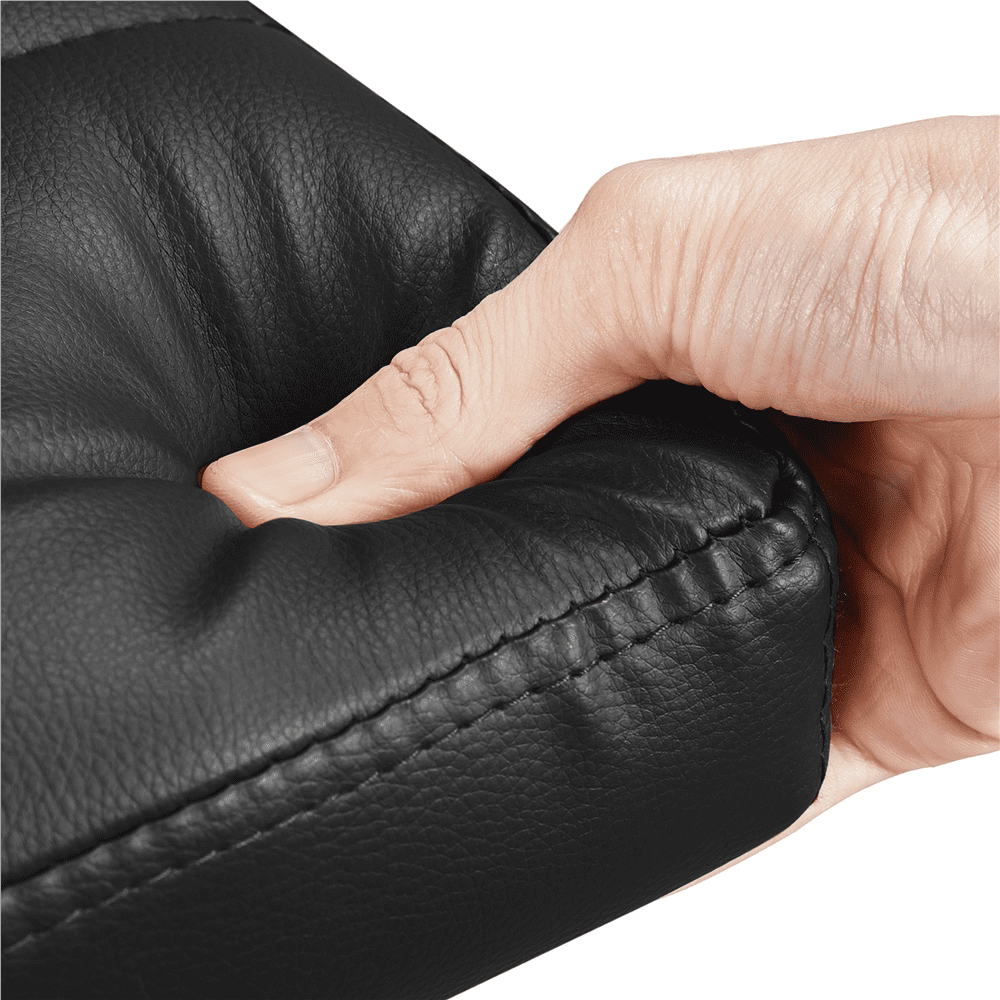 Renwick Adjustable Modern Faux Leather Mid-Back Bar Stool, Set of 2, Black - Image 8