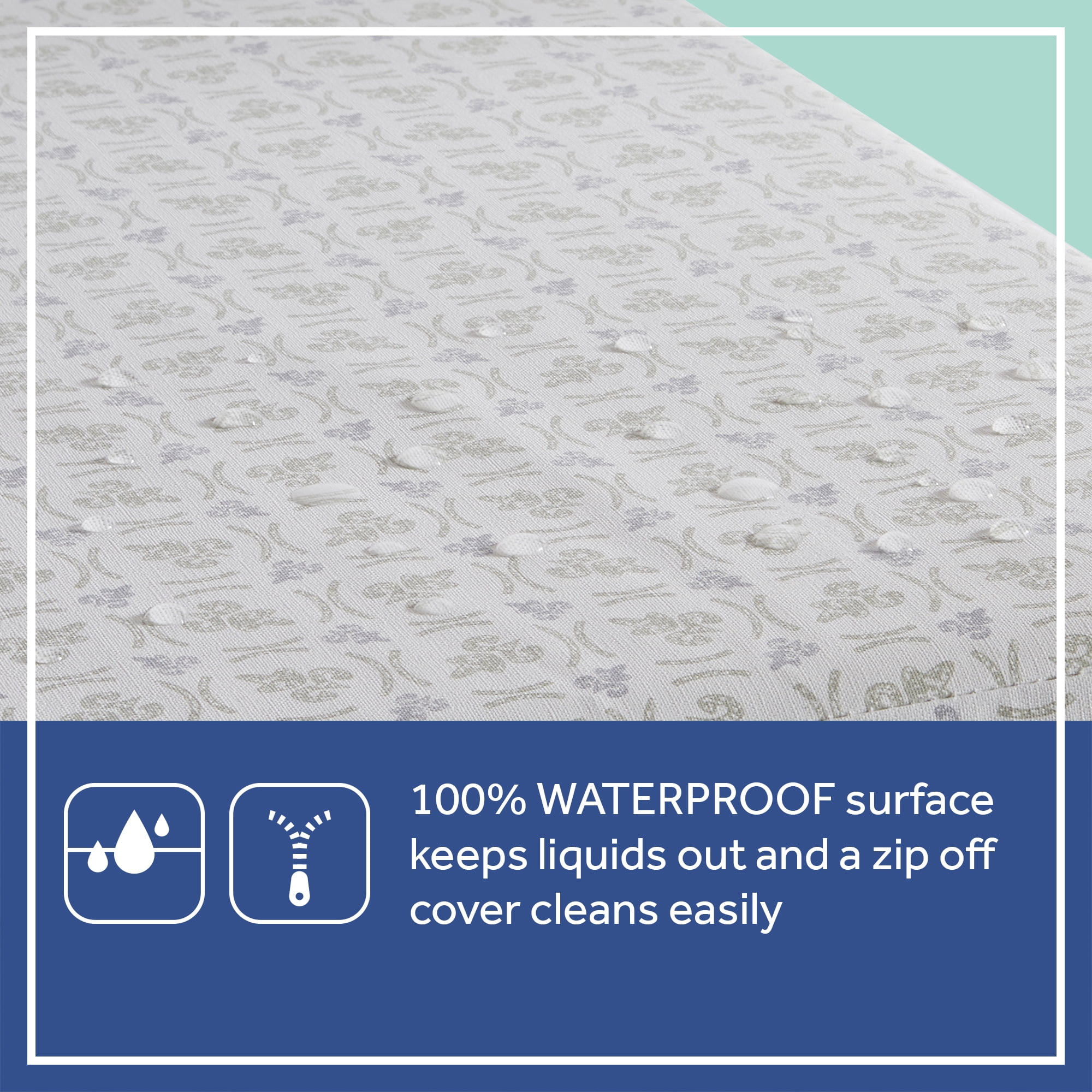 Sealy Butterfly Premium Firm Foam Crib Mattress and Toddler Mattress, Hospital-Grade Cover - Image 14