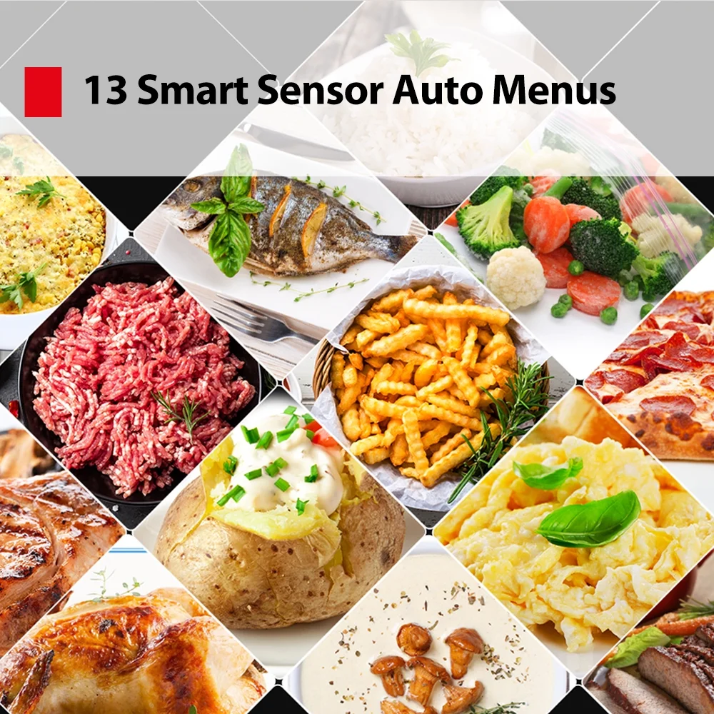 TOSHIBA 4-in-1, 1.5 cu. ft., Countertop Microwave Oven, Smart Sensor, 1000 Watts, ML-EC42P(SS), Stainless Steel - Image 10