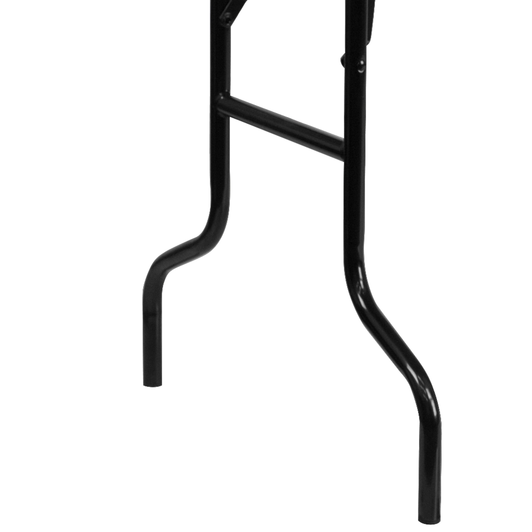 Flash Furniture Fielder 6' Rectangular All-Occasion Wood Folding Event Table, Natural/Black - Image 6