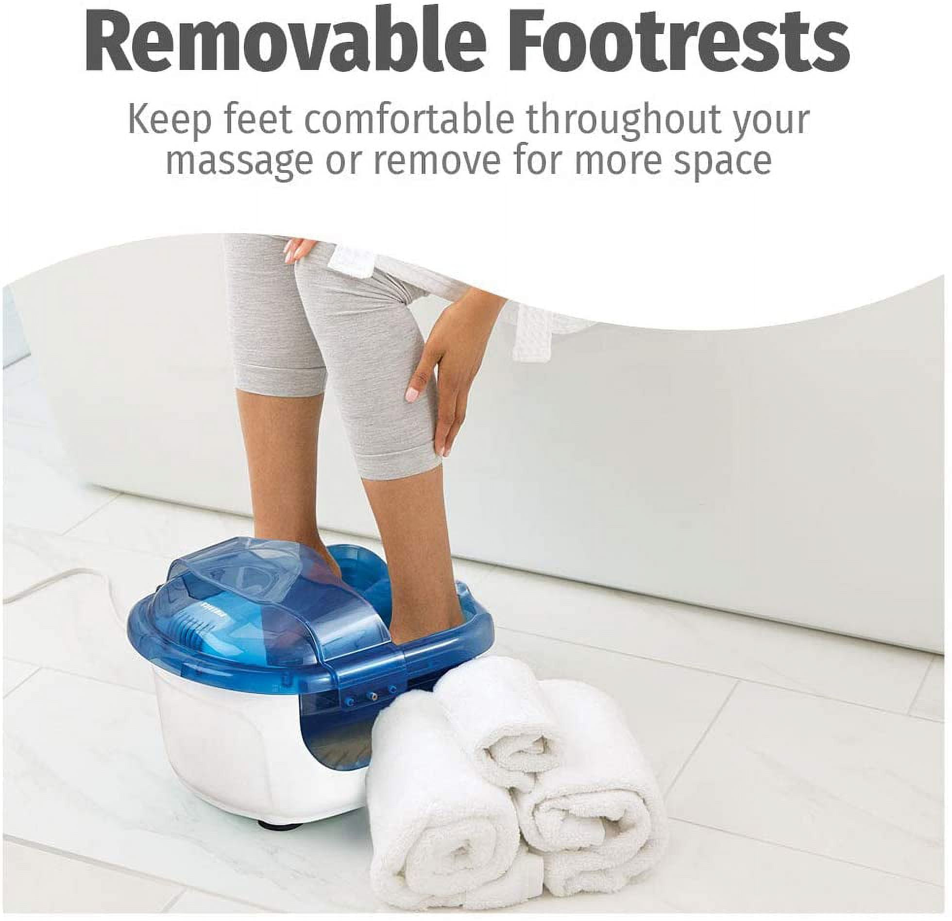 HoMedics 2-in-1 Sauna and Footbath with Heat Boost, Pedicure at-Home Spa with Visible Warm Mist and Massaging Hydra Streams - Image 11